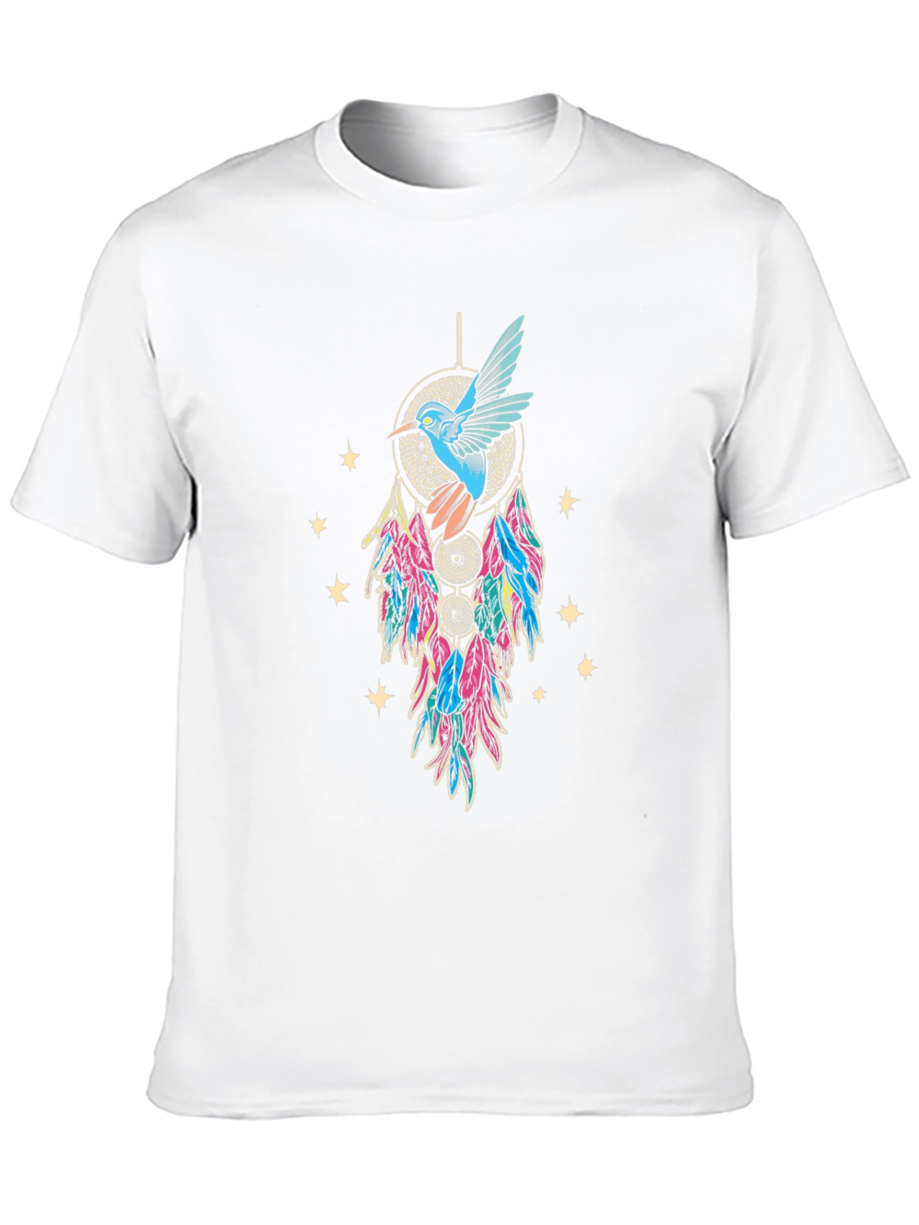 Hummingbird Dreamcatcher Graphic Tee - Black
