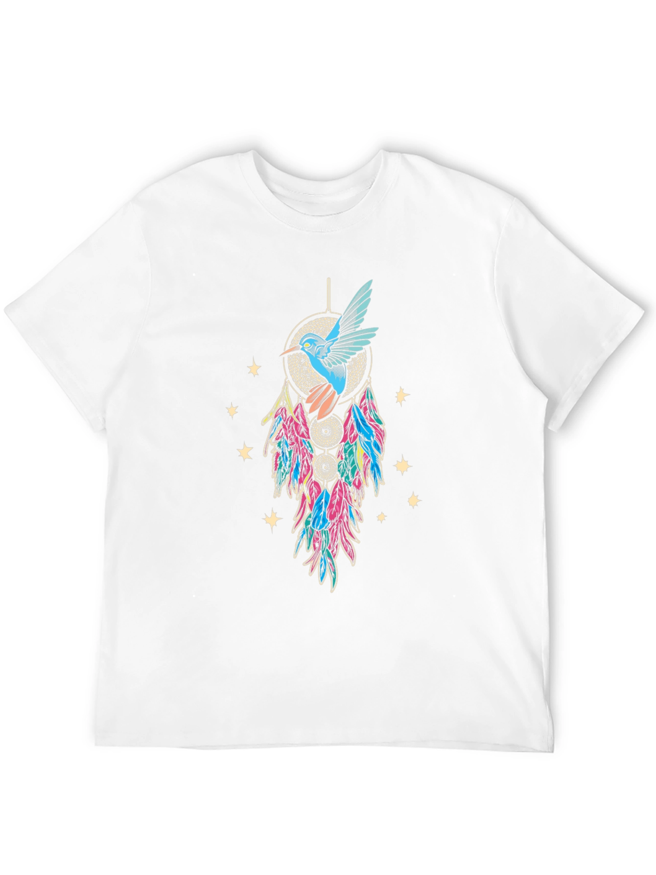 Hummingbird Dreamcatcher Graphic Tee - Black