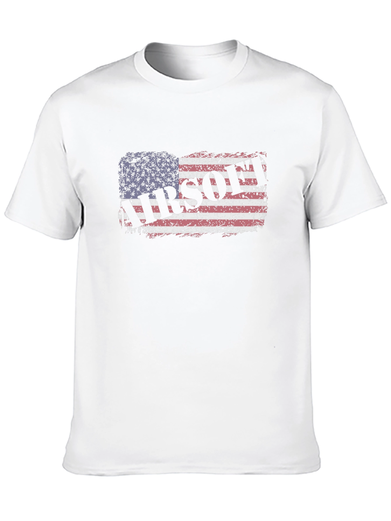 Airsoft American Flag Black T-Shirt