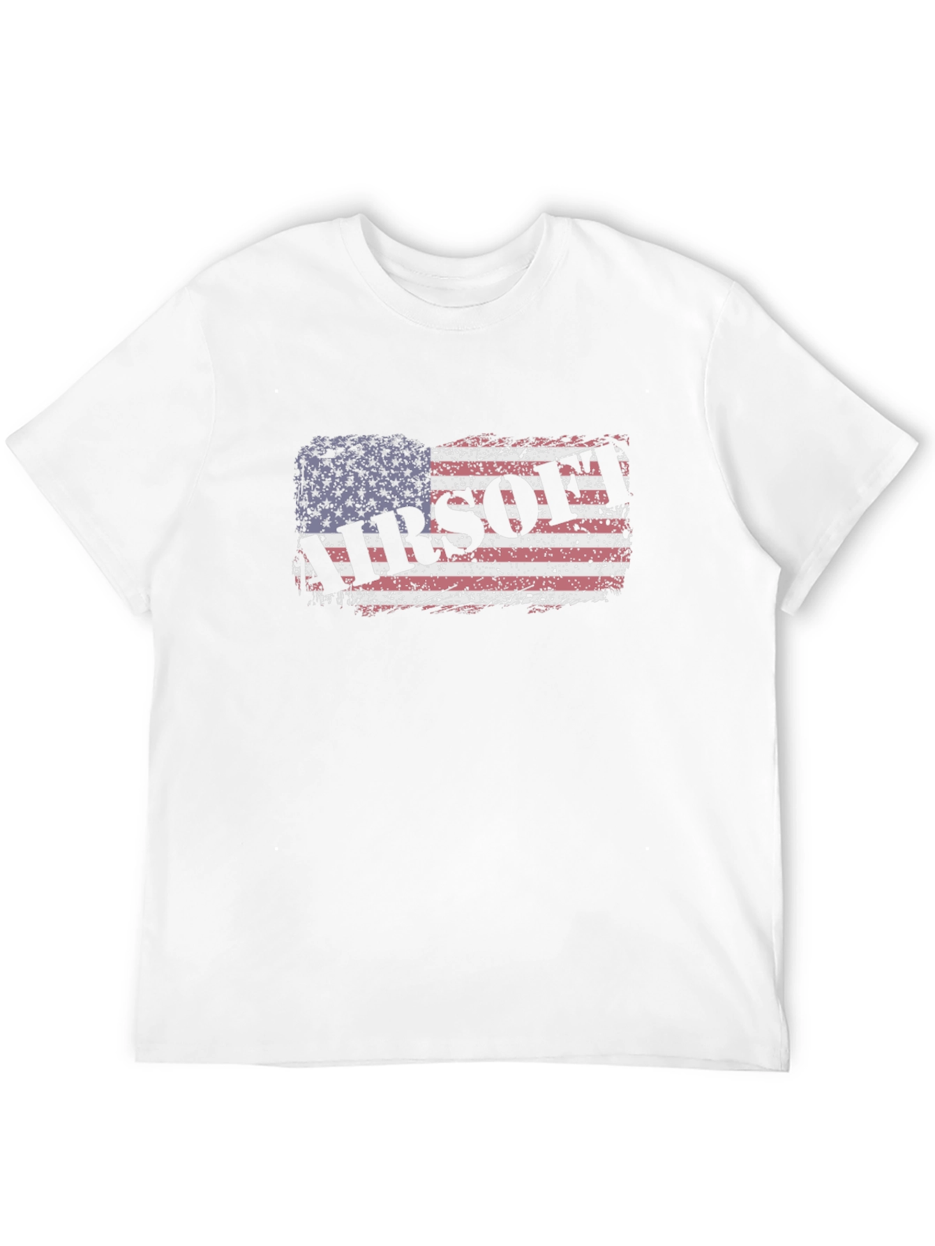 Airsoft American Flag Black T-Shirt