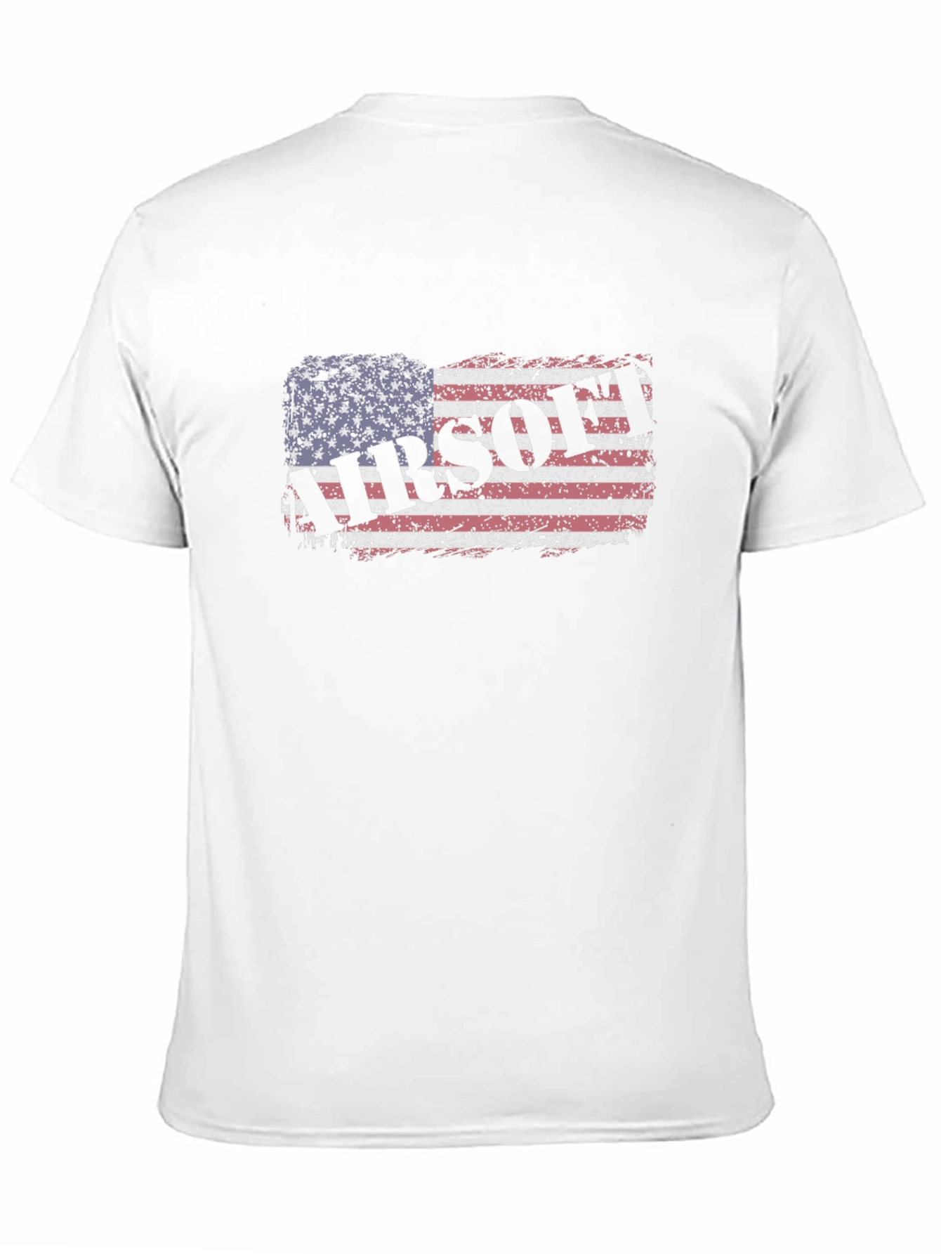 Airsoft American Flag Black T-Shirt