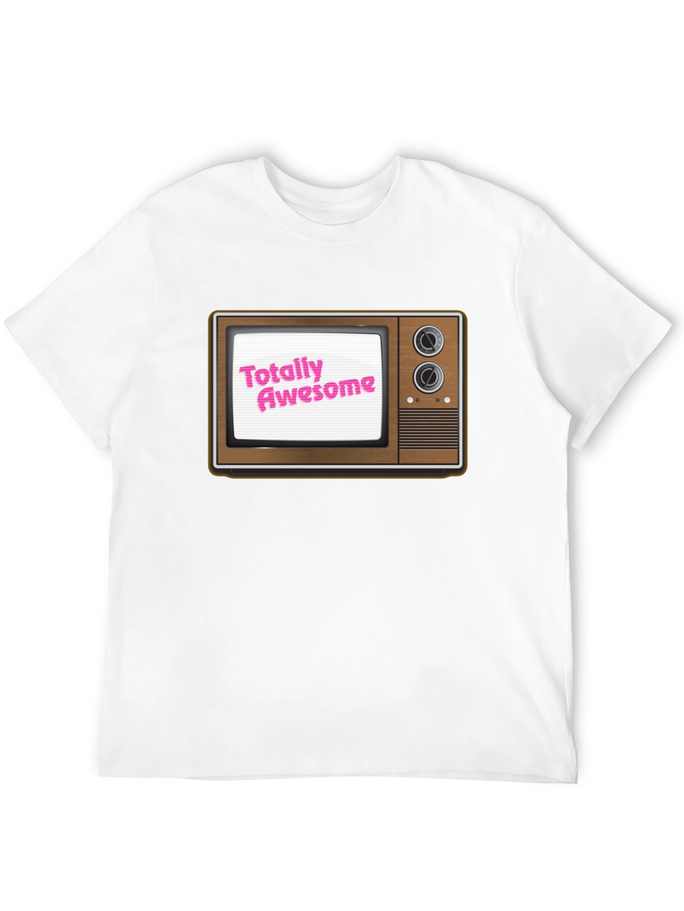 Totally Awesome Retro TV Graphic T-Shirt