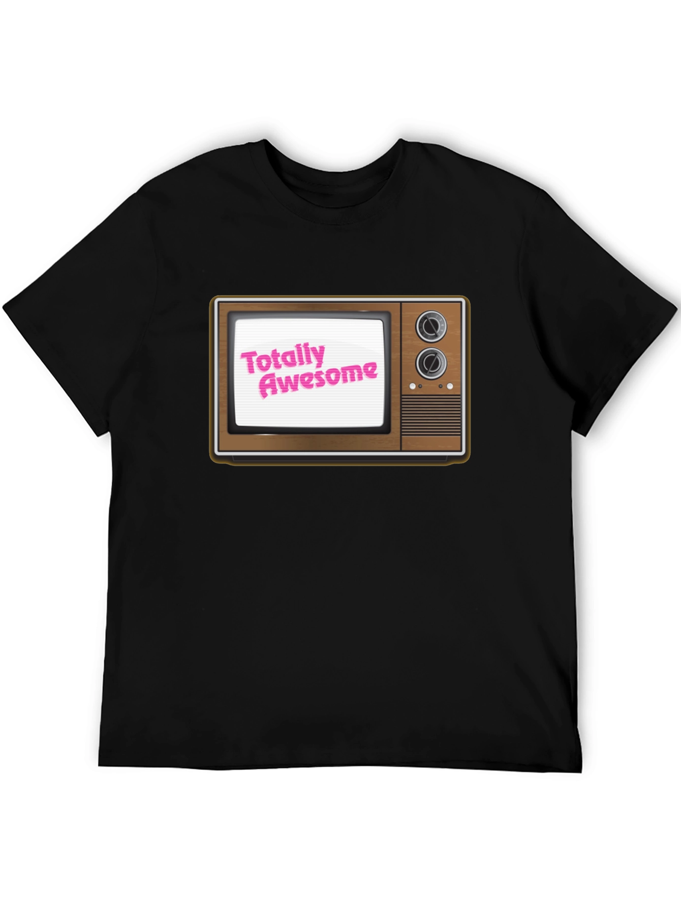 Totally Awesome Retro TV Graphic T-Shirt