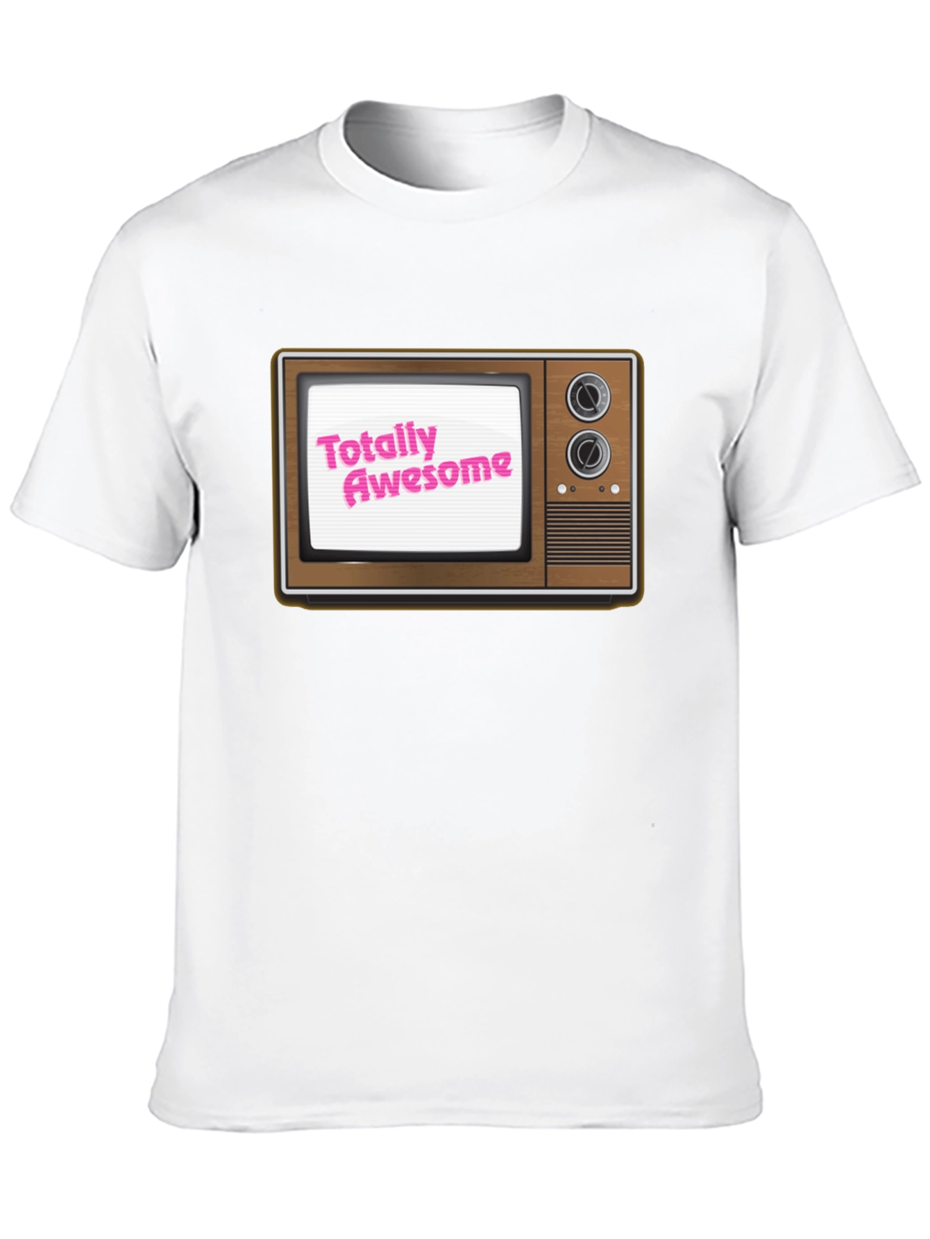 Totally Awesome Retro TV Graphic T-Shirt