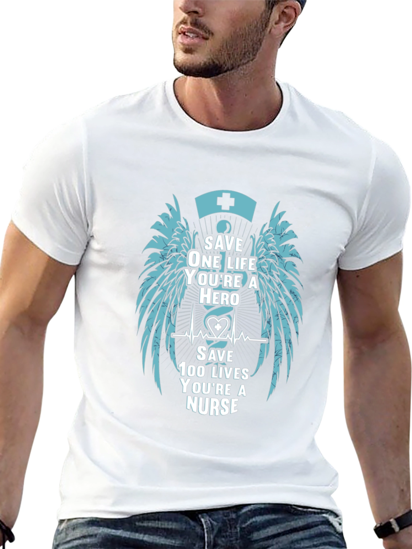 Nurse Hero Graphic T-Shirt