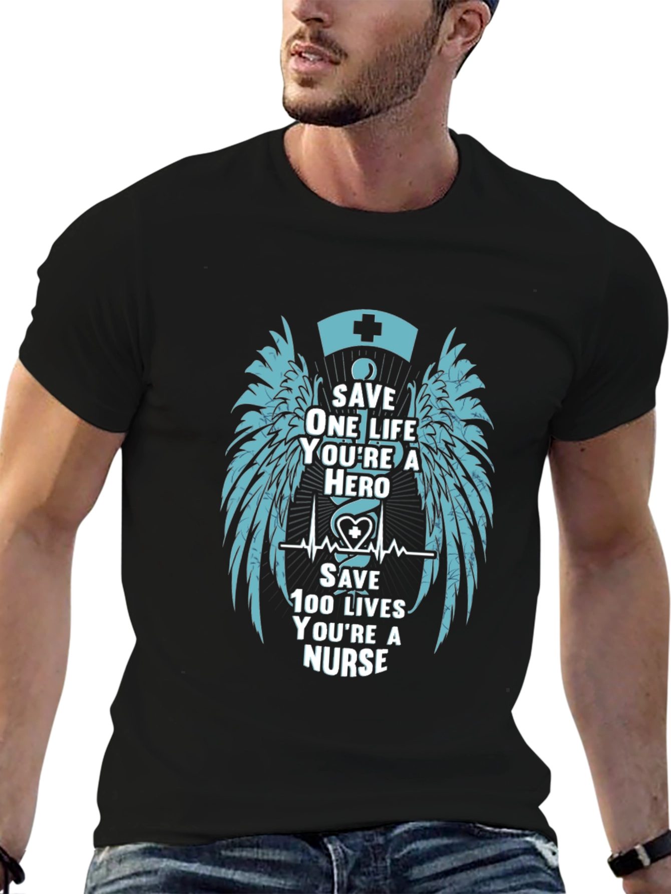 Nurse Hero Graphic T-Shirt