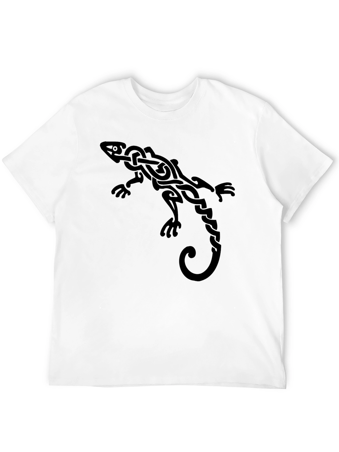 Celtic Lizard Graphic Tee - Black