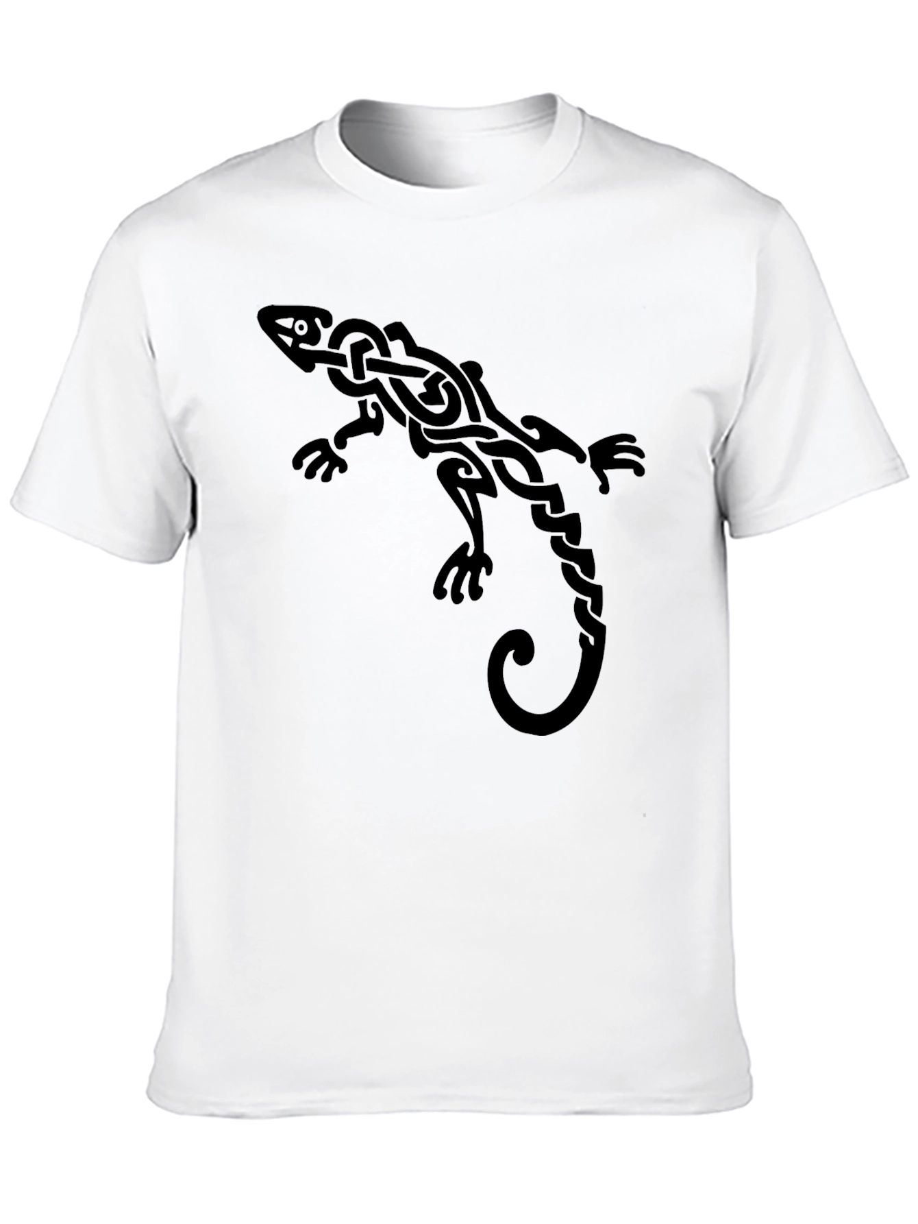 Celtic Lizard Graphic Tee - Black