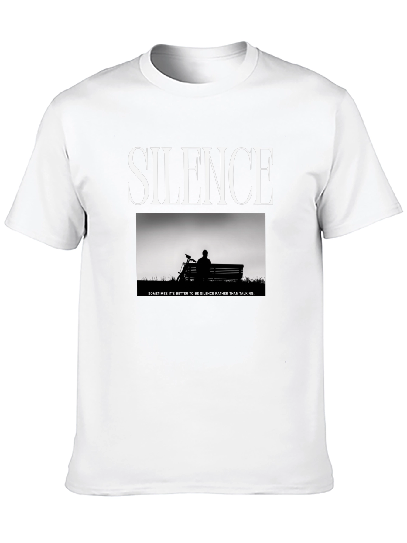 Silence Graphic T-Shirt - Sometimes Its Better