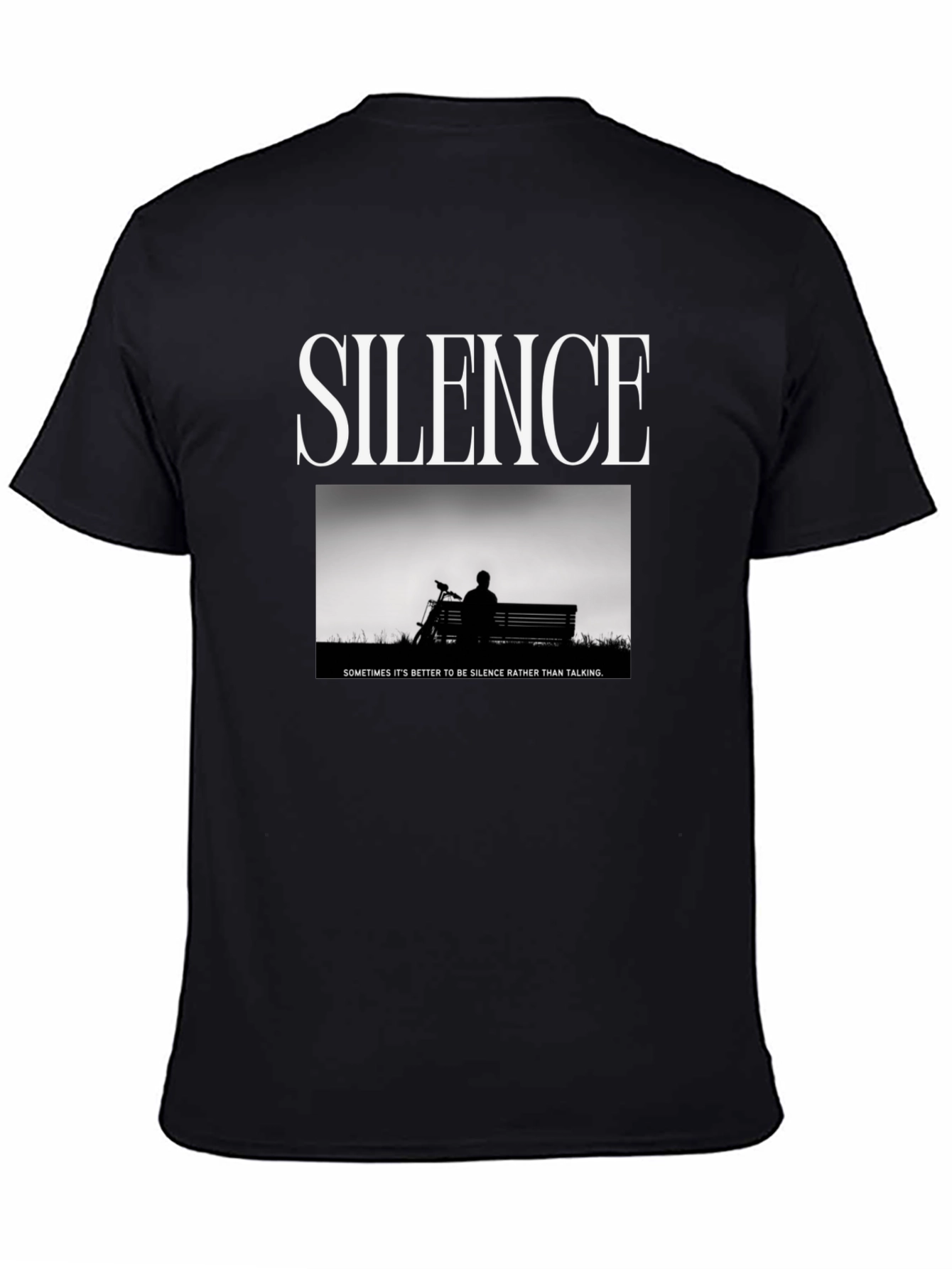 Silence Graphic T-Shirt - Sometimes Its Better
