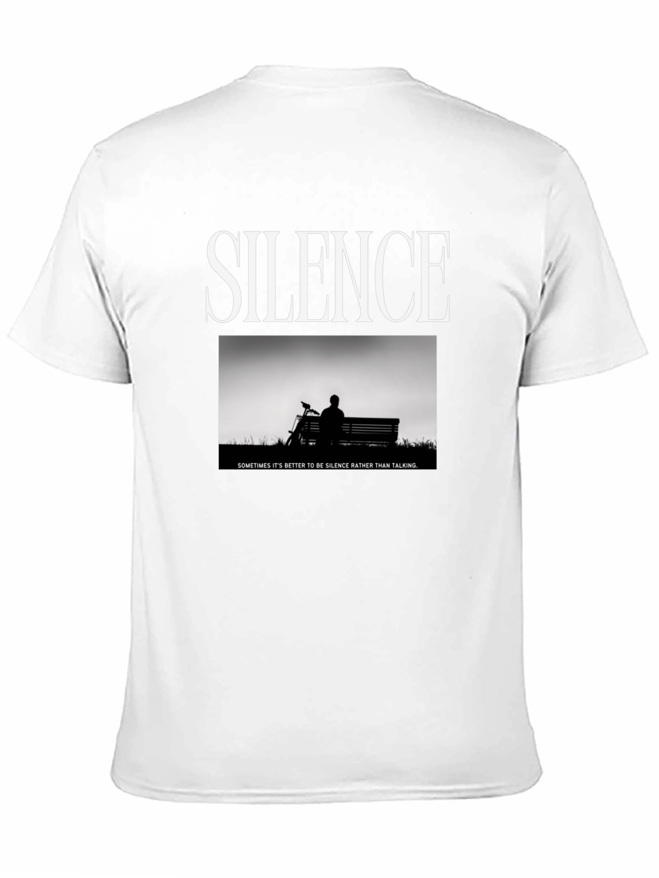 Silence Graphic T-Shirt - Sometimes Its Better