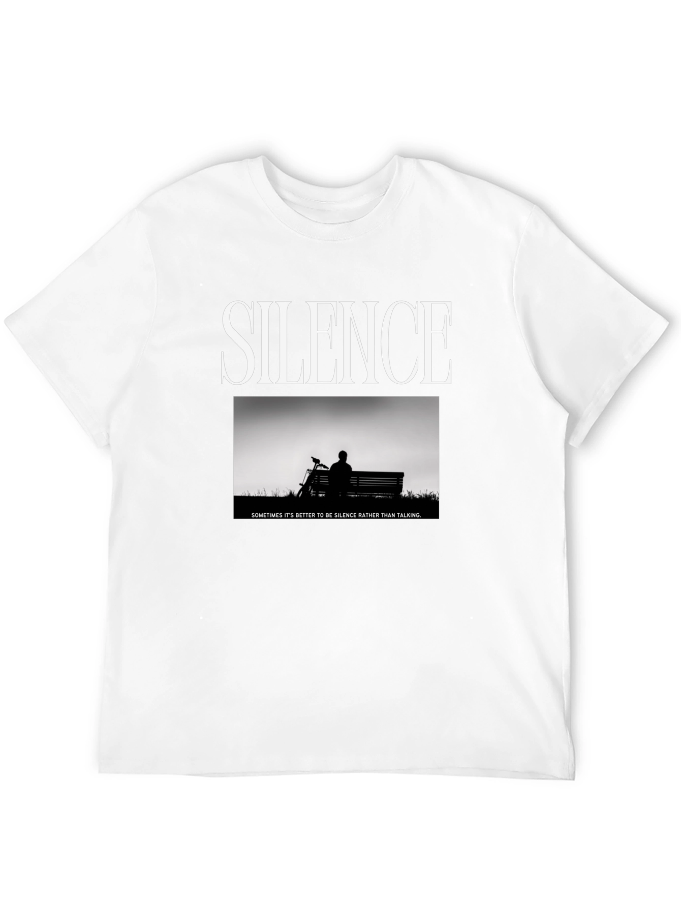 Silence Graphic T-Shirt - Sometimes Its Better