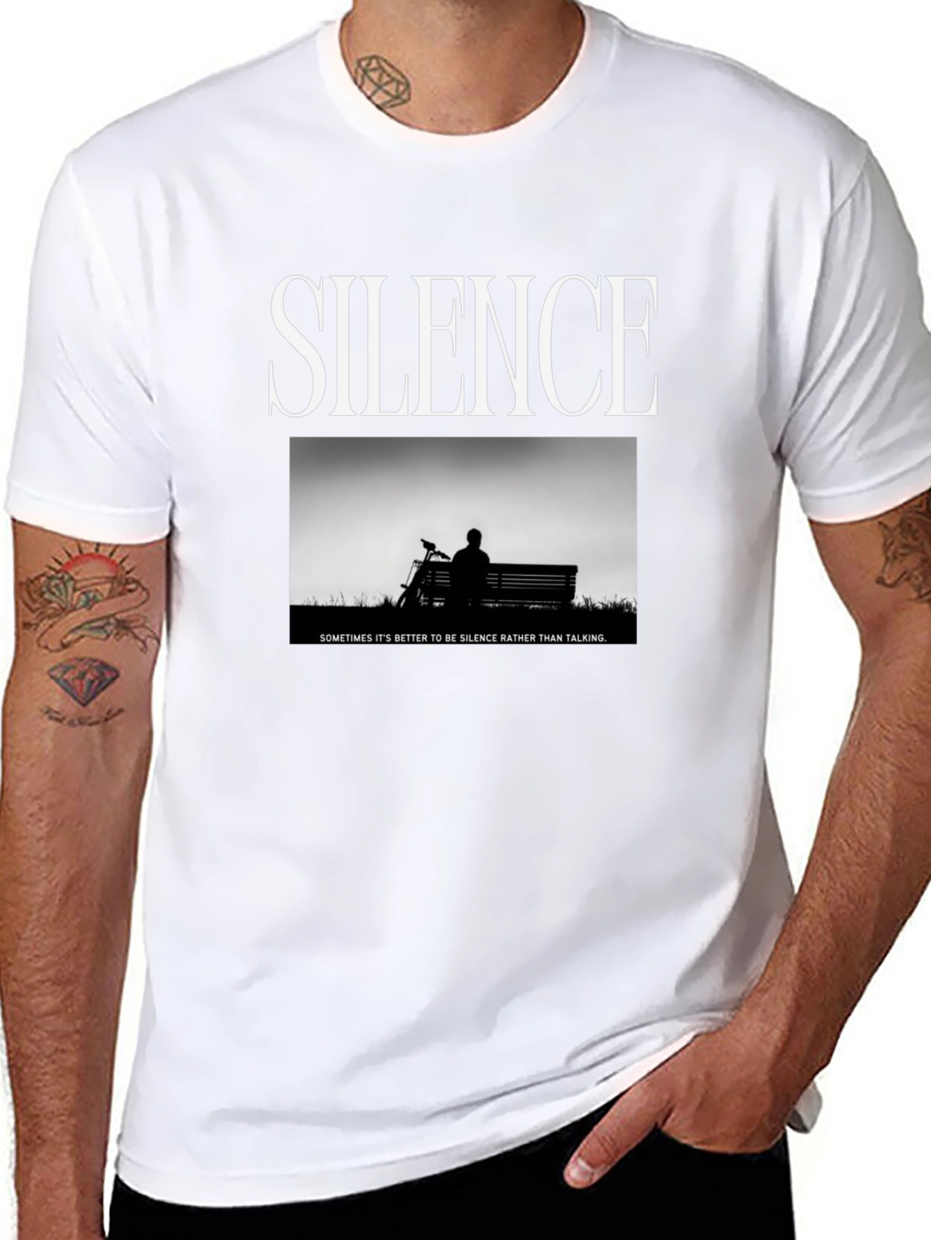 Silence Graphic T-Shirt - Sometimes Its Better