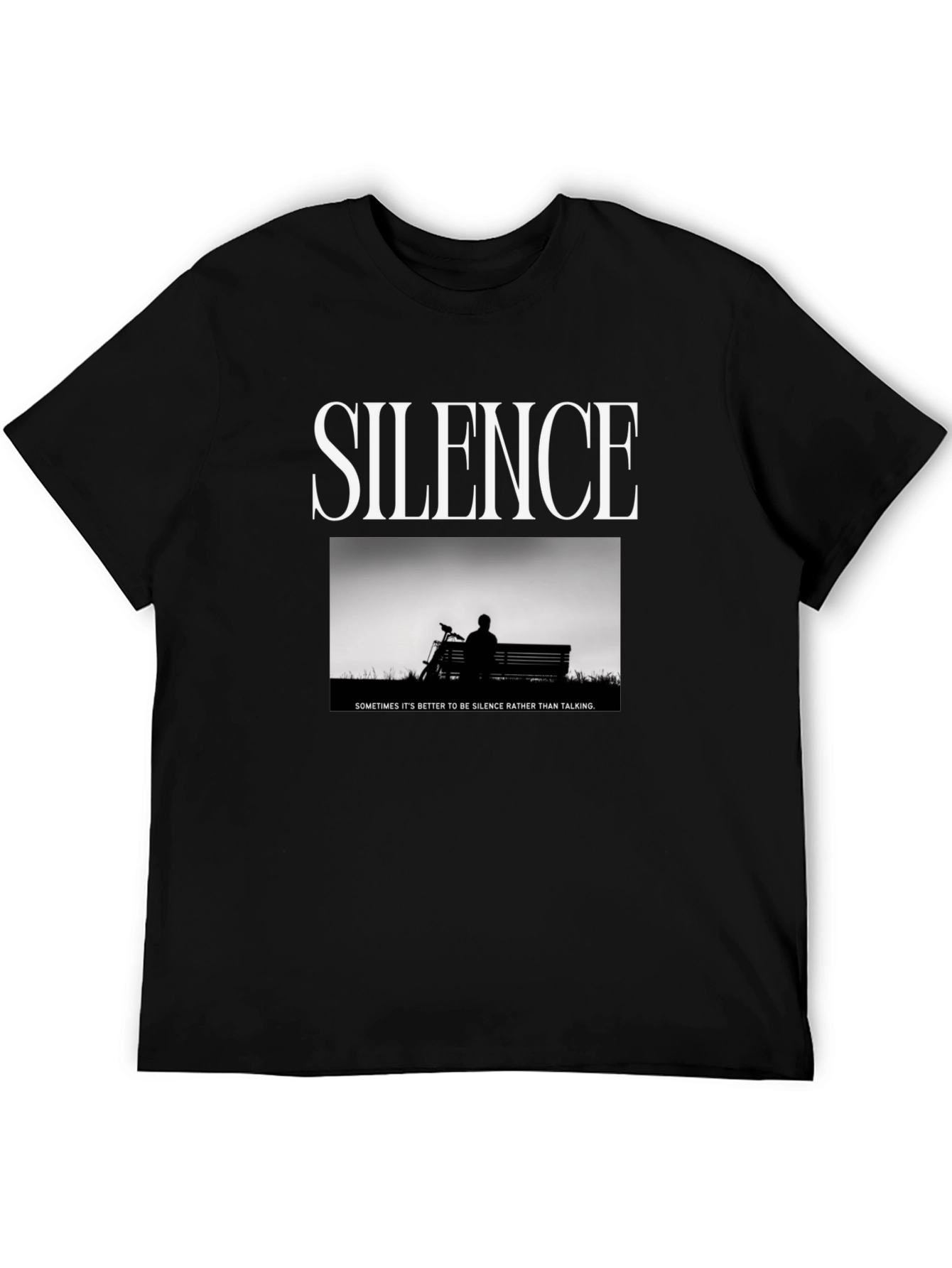 Silence Graphic T-Shirt - Sometimes Its Better