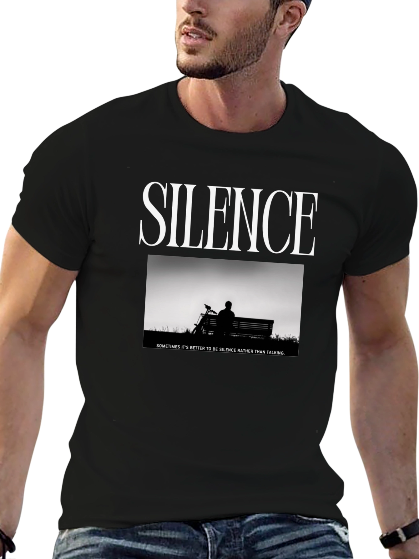 Silence Graphic T-Shirt - Sometimes Its Better