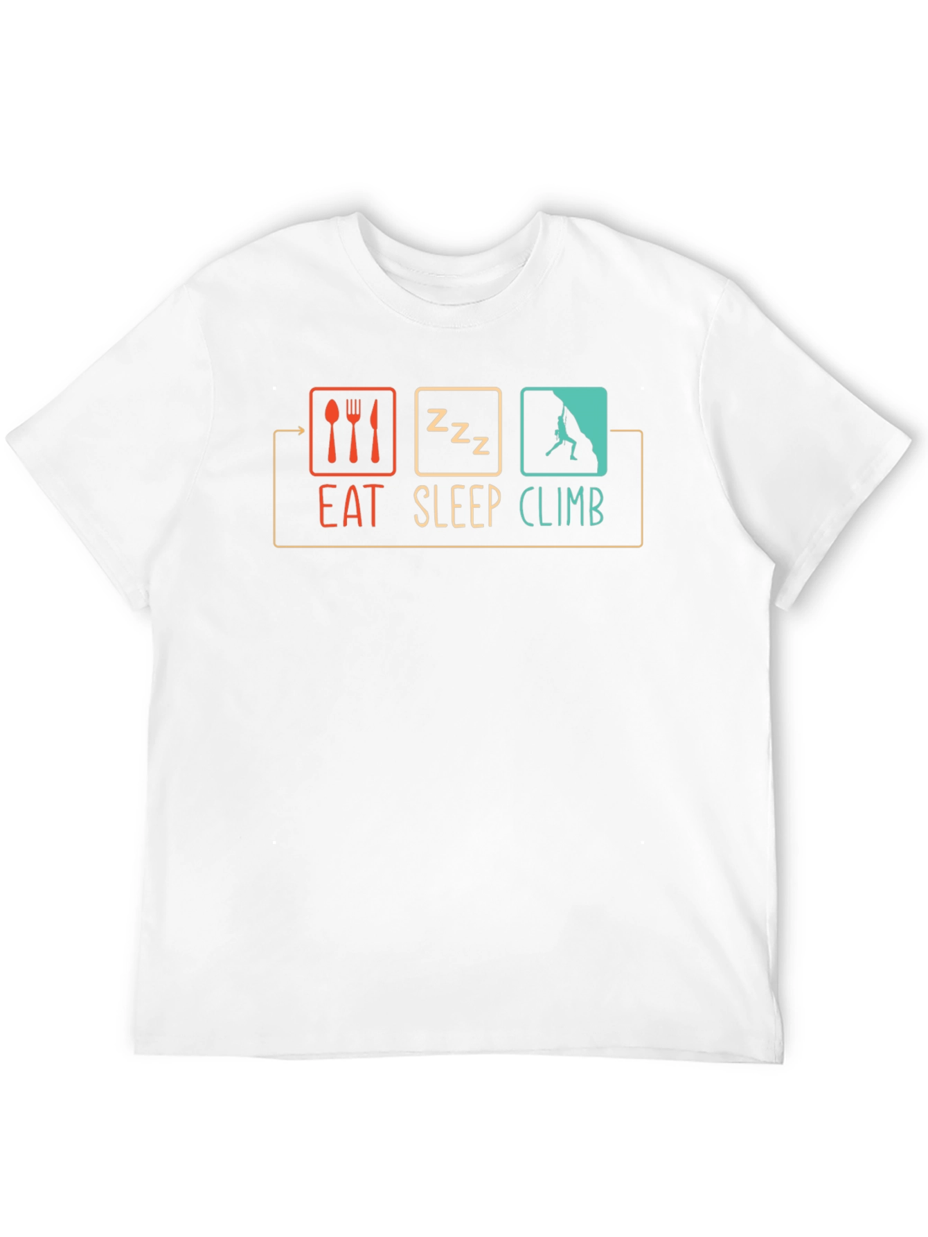 Eat Sleep Climb Graphic Tee - Rock Climbing T-Shirt