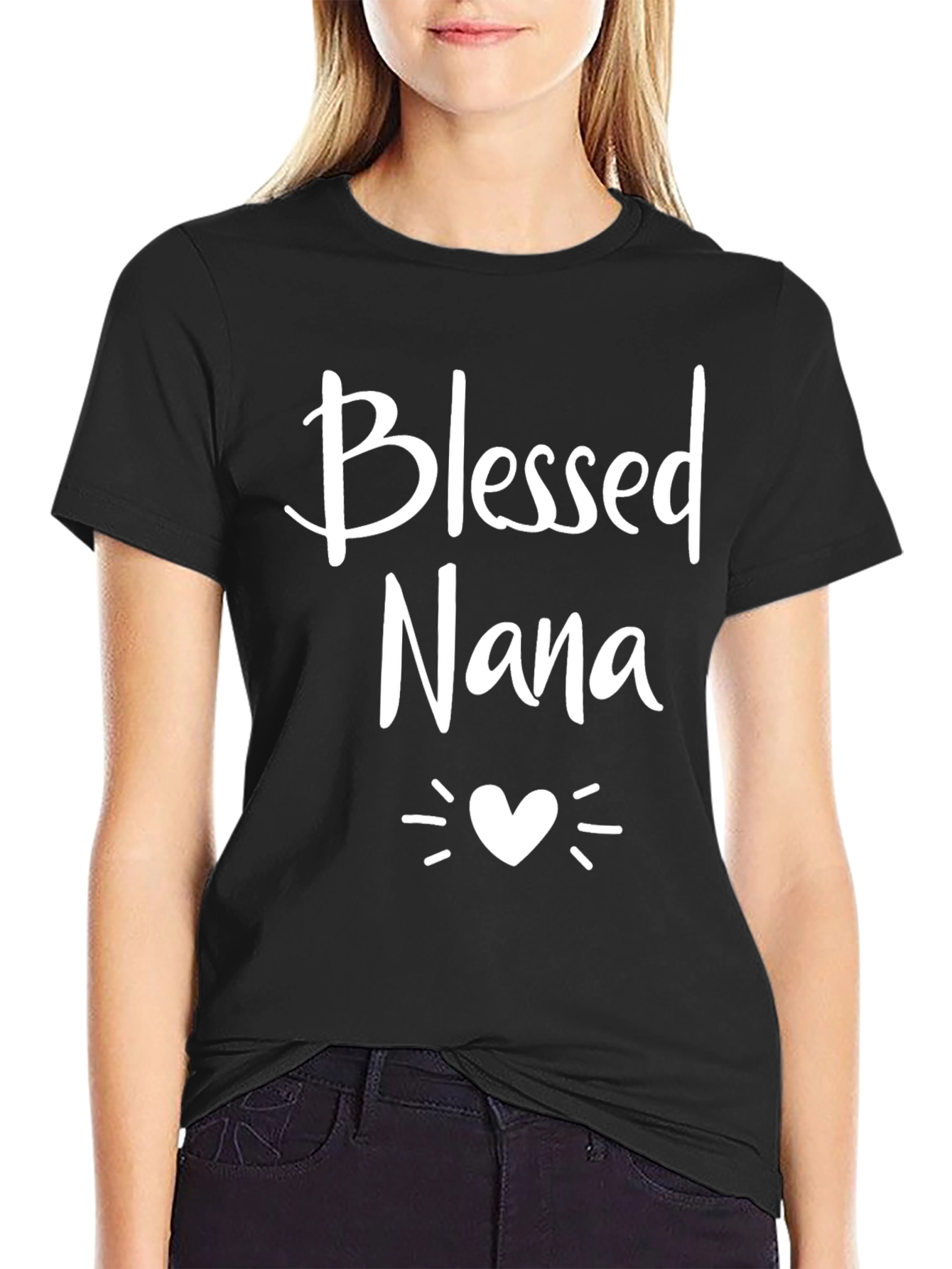 Blessed Nana Black T-Shirt