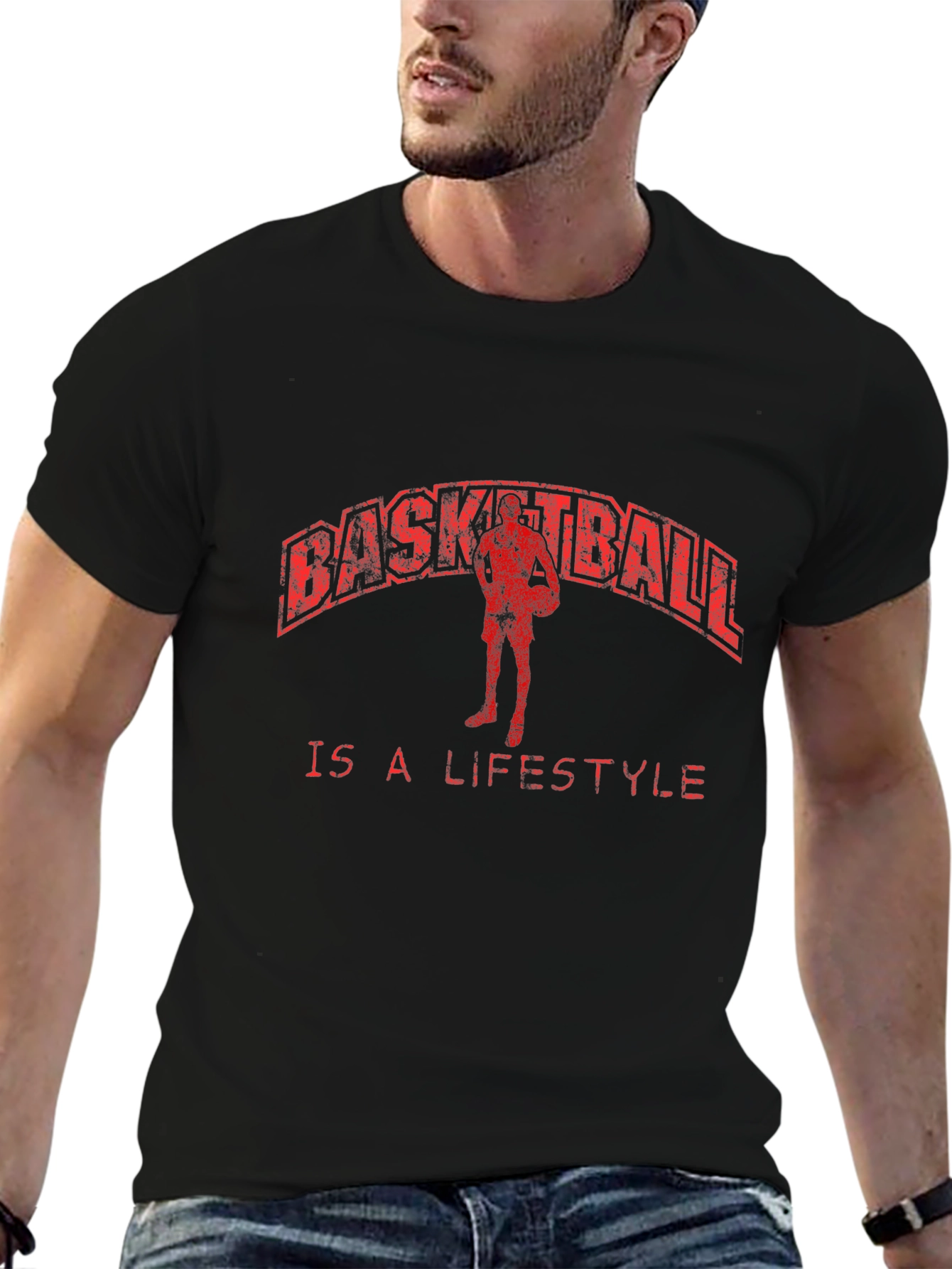 Basketball Lifestyle Graphic Tee - Cool Design