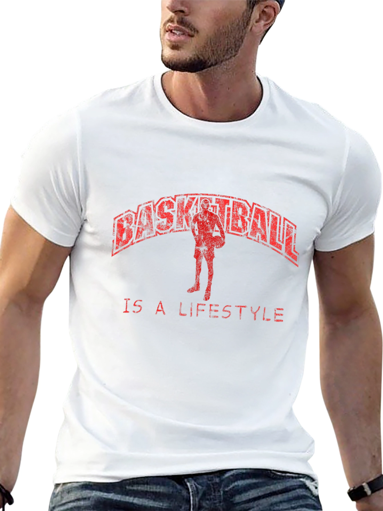 Basketball Lifestyle Graphic Tee - Cool Design