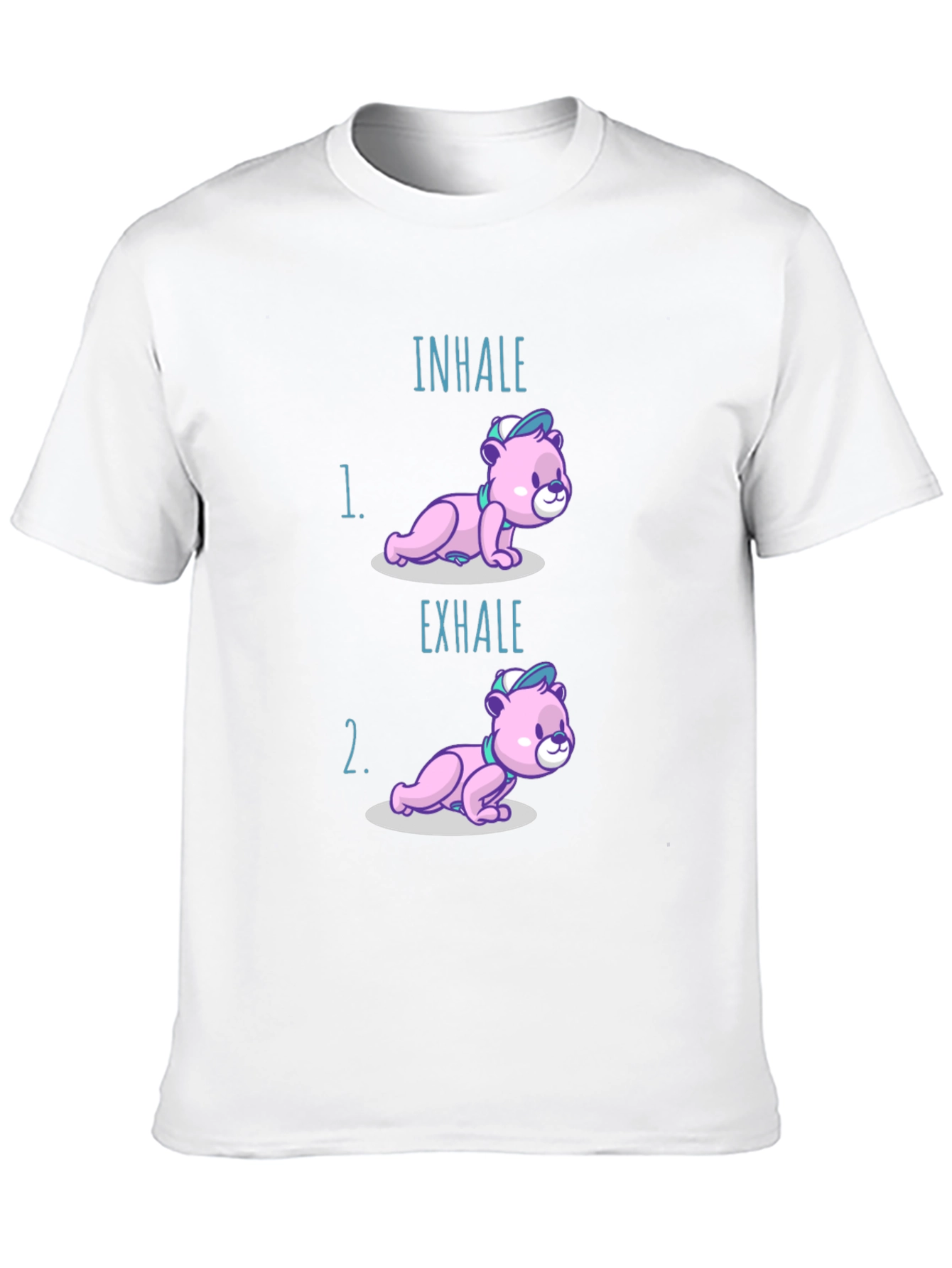 Inhale Exhale Bear T-Shirt - Yoga Meditation Tee