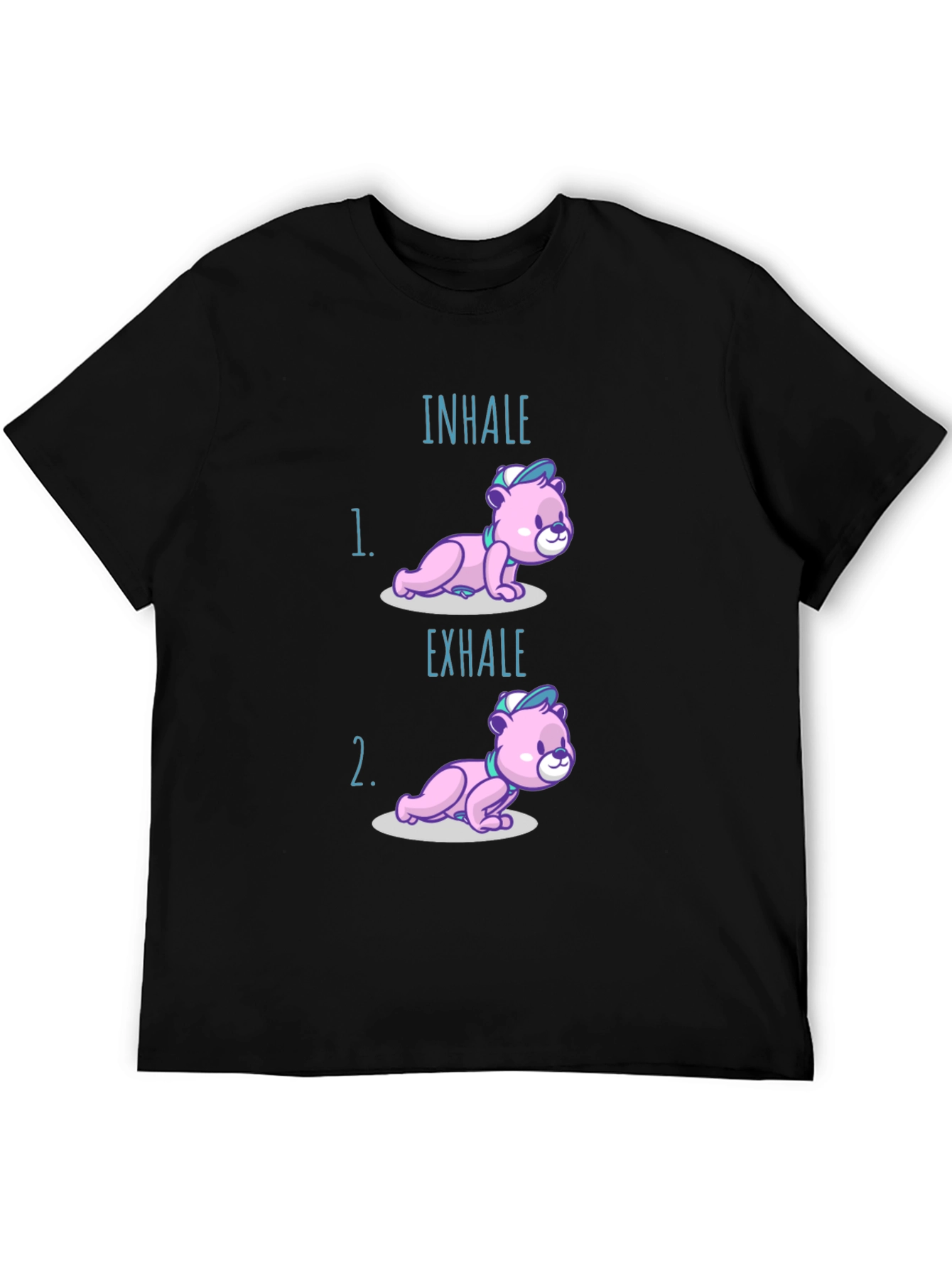 Inhale Exhale Bear T-Shirt - Yoga Meditation Tee