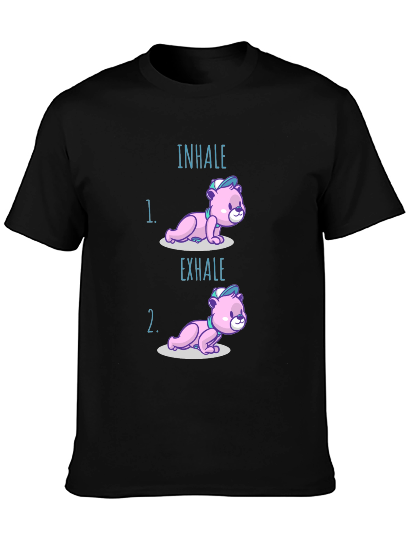 Inhale Exhale Bear T-Shirt - Yoga Meditation Tee