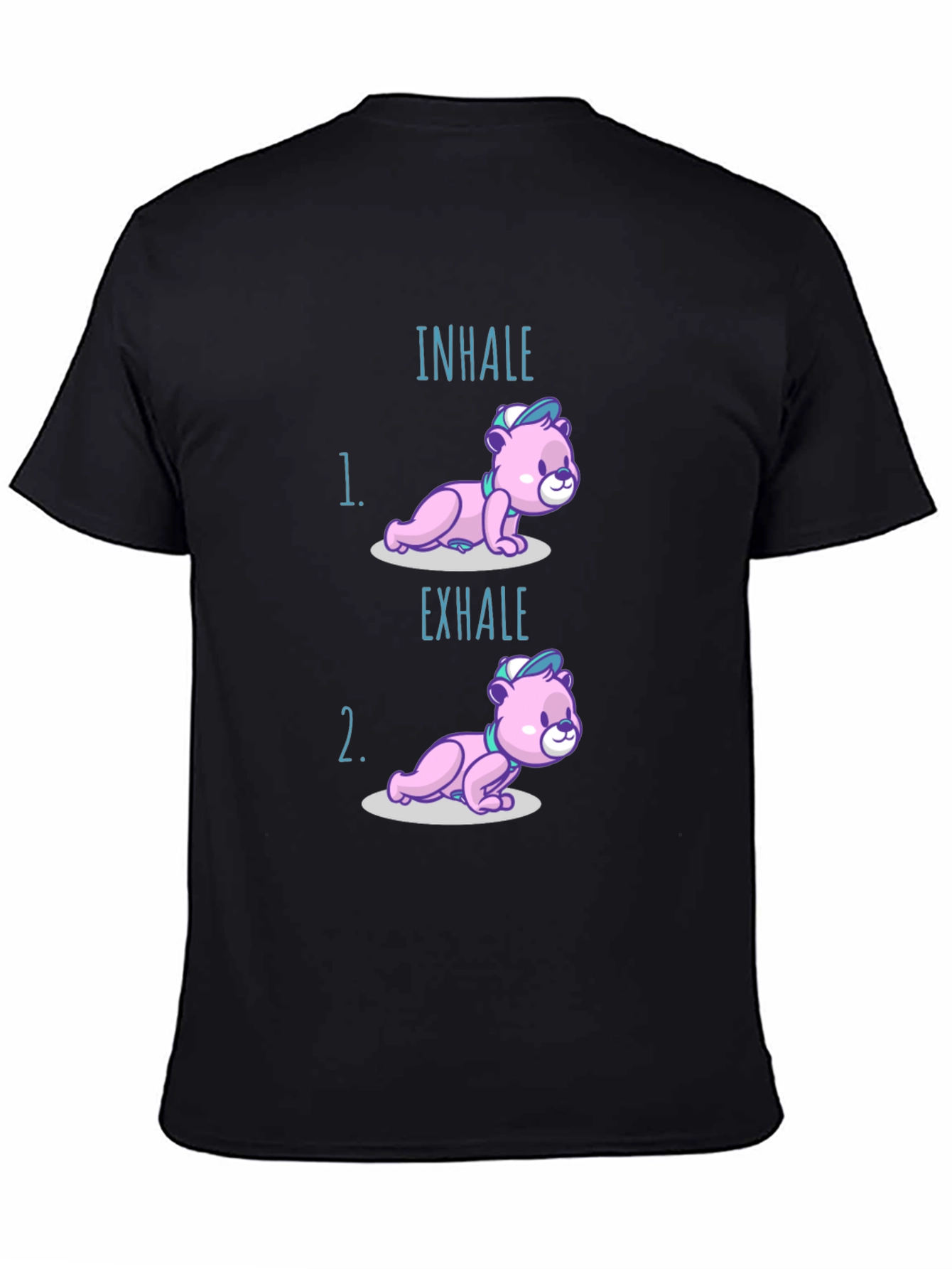Inhale Exhale Bear T-Shirt - Yoga Meditation Tee