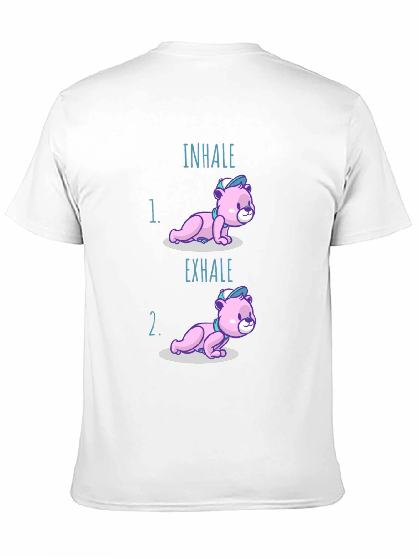 Inhale Exhale Bear T-Shirt - Yoga Meditation Tee
