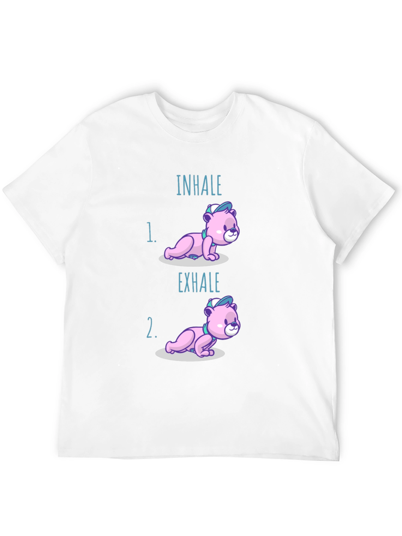 Inhale Exhale Bear T-Shirt - Yoga Meditation Tee