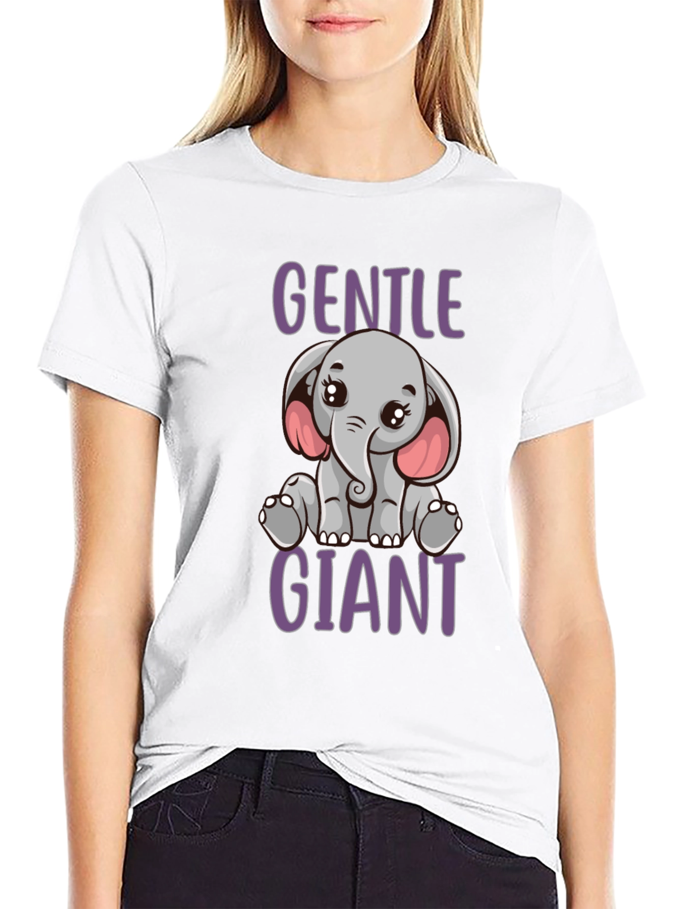 Gentle Giant Elephant Graphic Tee - Cute & Comfy