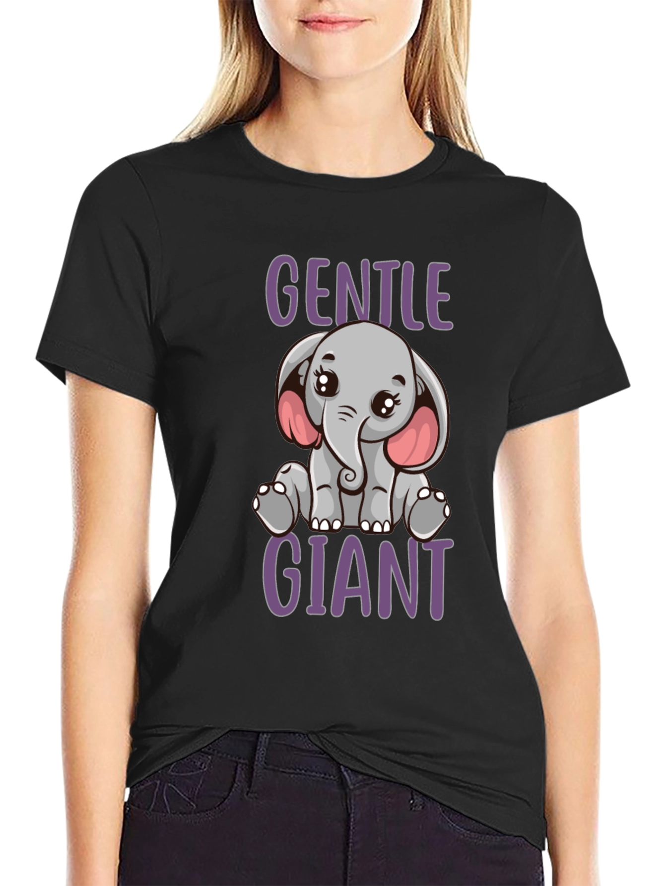Gentle Giant Elephant Graphic Tee - Cute & Comfy
