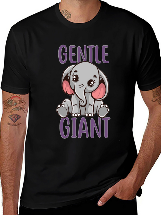 Gentle Giant Elephant Graphic Tee - Cute & Comfy