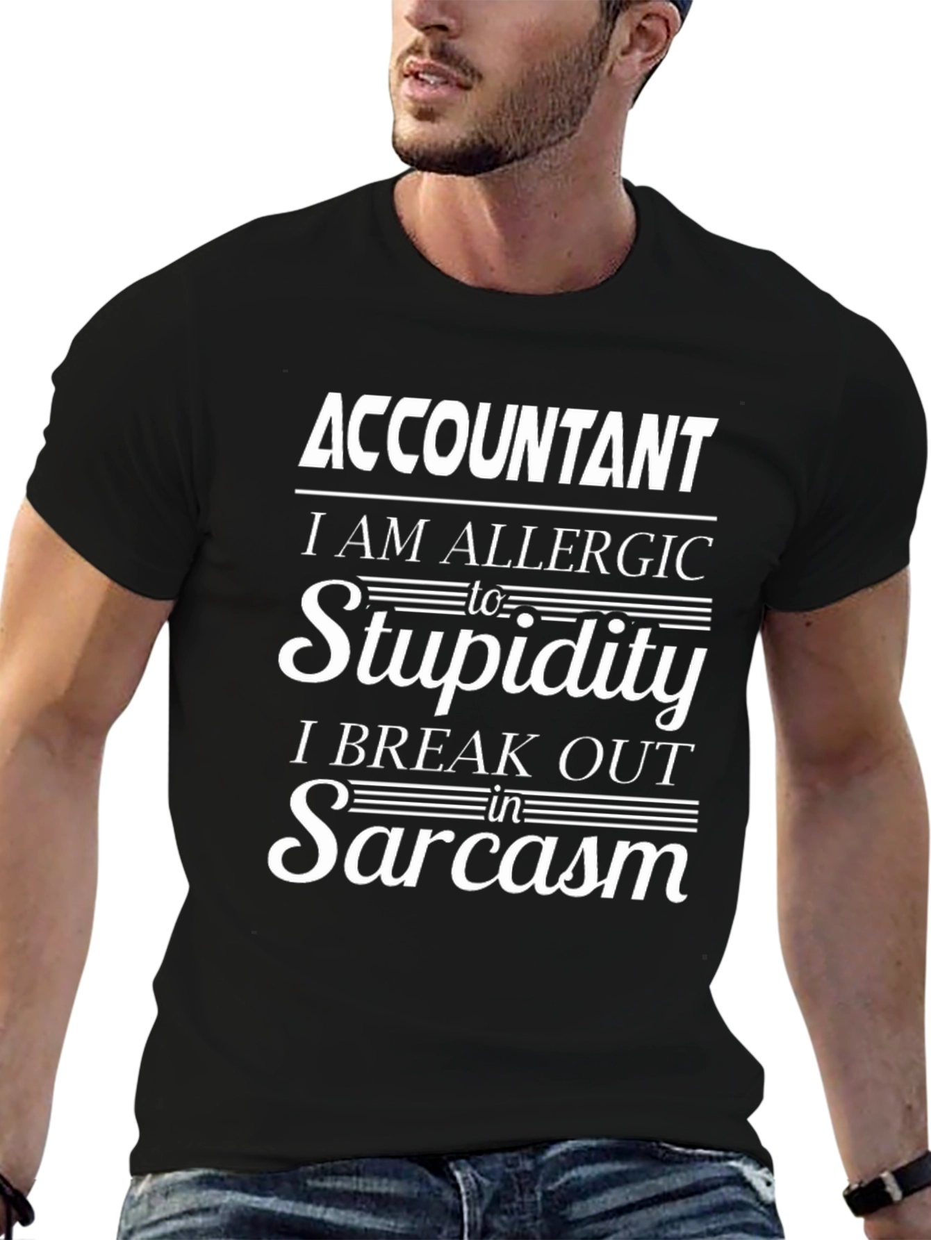 Accountant Allergic to Stupidity T-Shirt