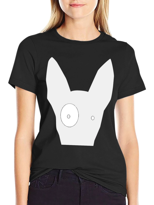 Abstract Dog Graphic Tee - Modern Minimalist Design