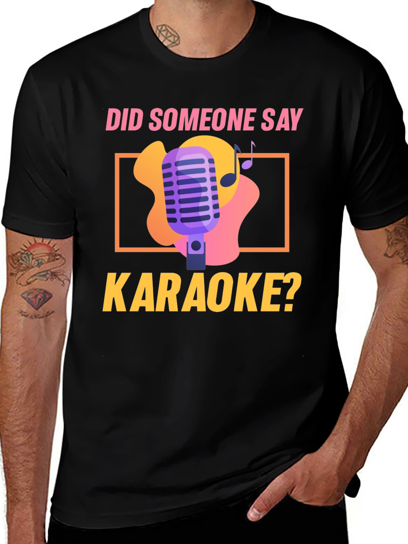 Karaoke Night T-Shirt - Did Someone Say Karaoke? Design
