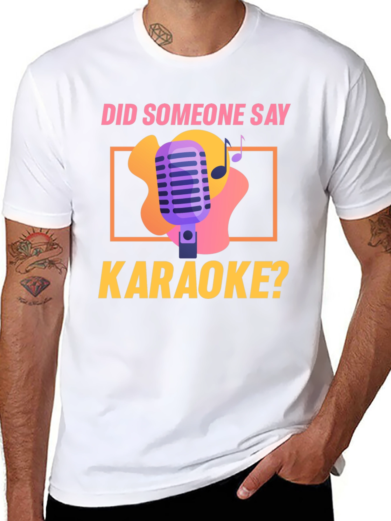 Karaoke Night T-Shirt - Did Someone Say Karaoke? Design