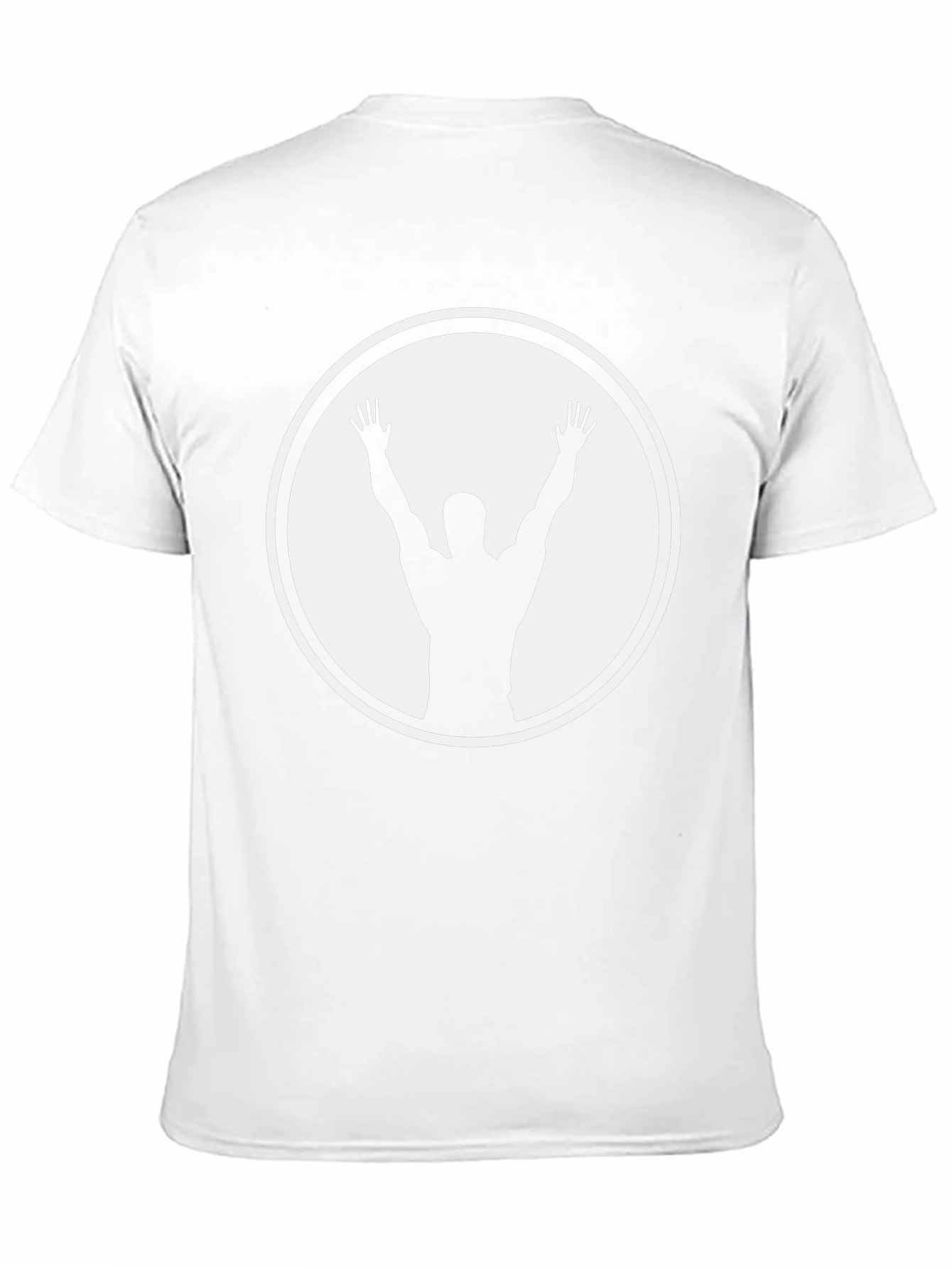 Black T-Shirt with Silhouette Graphic