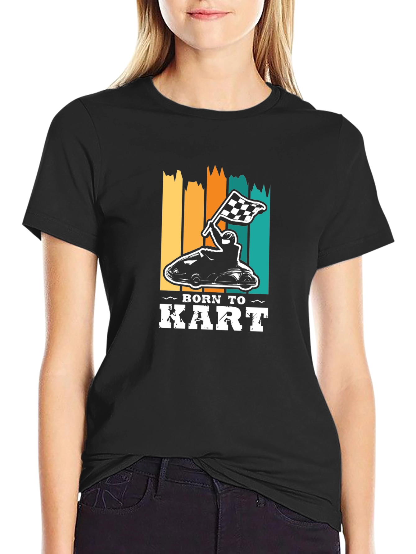Born To Kart Graphic Tee - Black