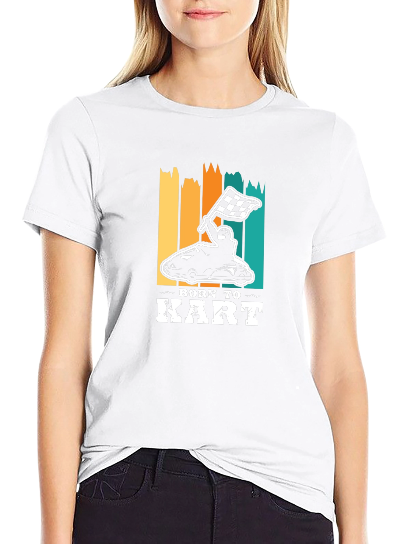 Born To Kart Graphic Tee - Black