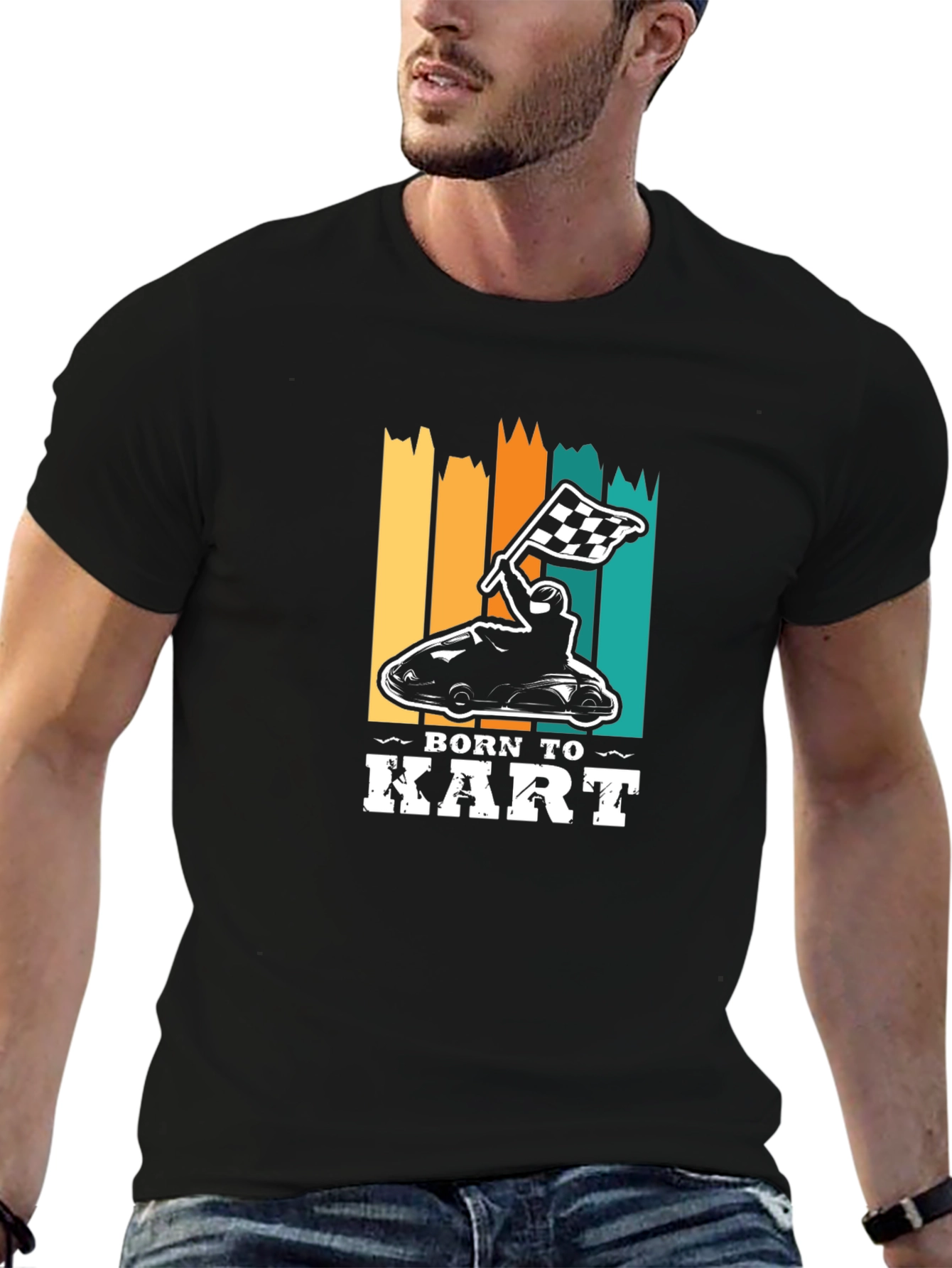 Born To Kart Graphic Tee - Black