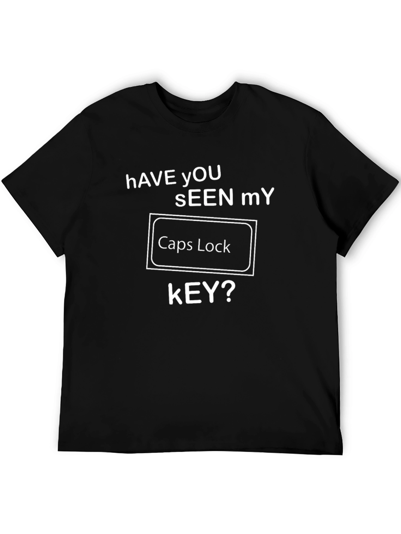 Caps Lock Key Funny T-Shirt