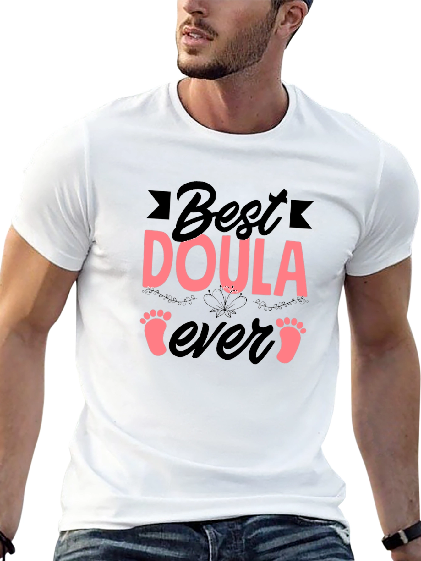 Best Doula Ever Black T-Shirt