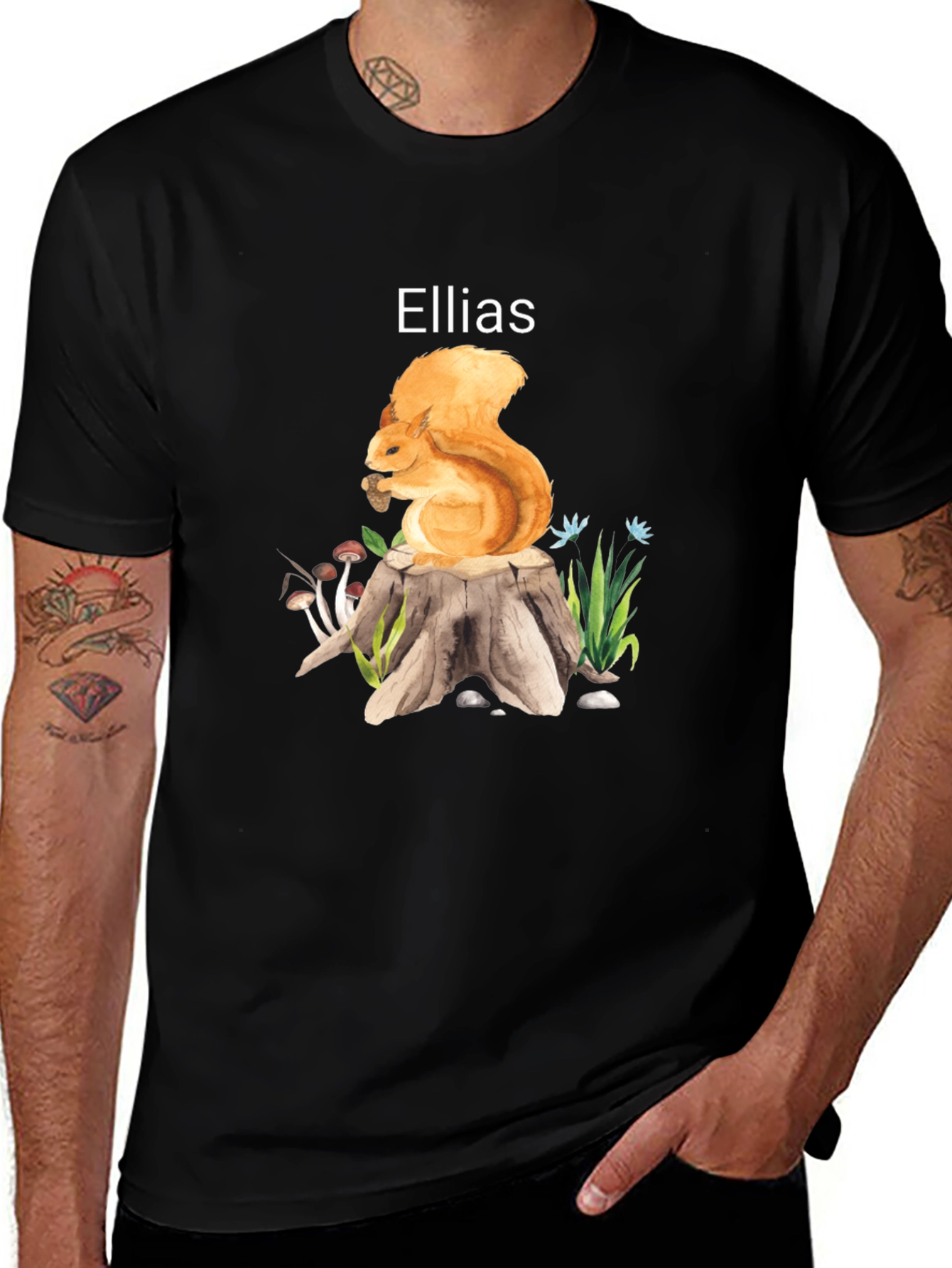 Squirrel Tee - Ellias Custom Printed Unisex Shirt