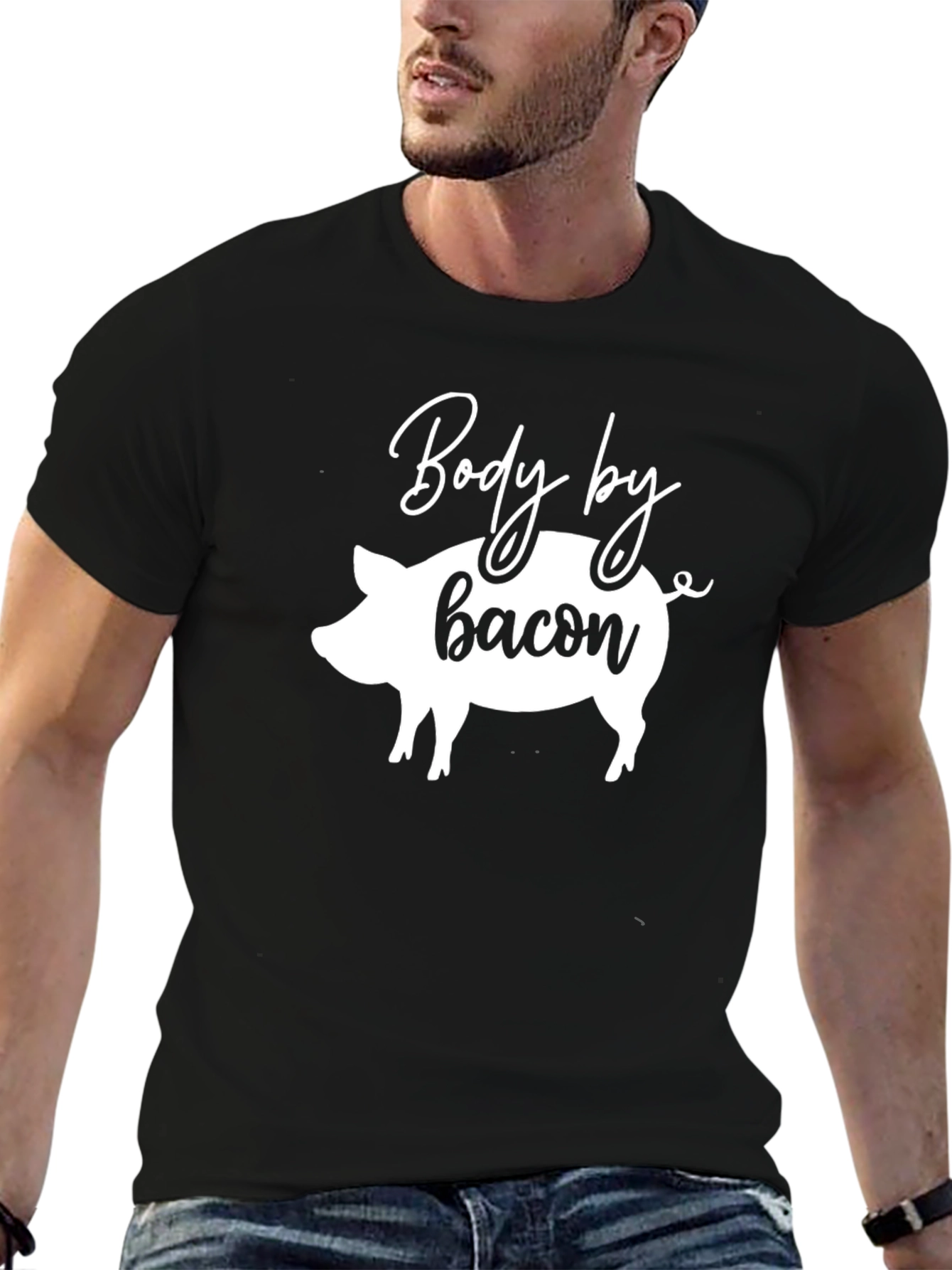 Body by Bacon Graphic T-Shirt - Black