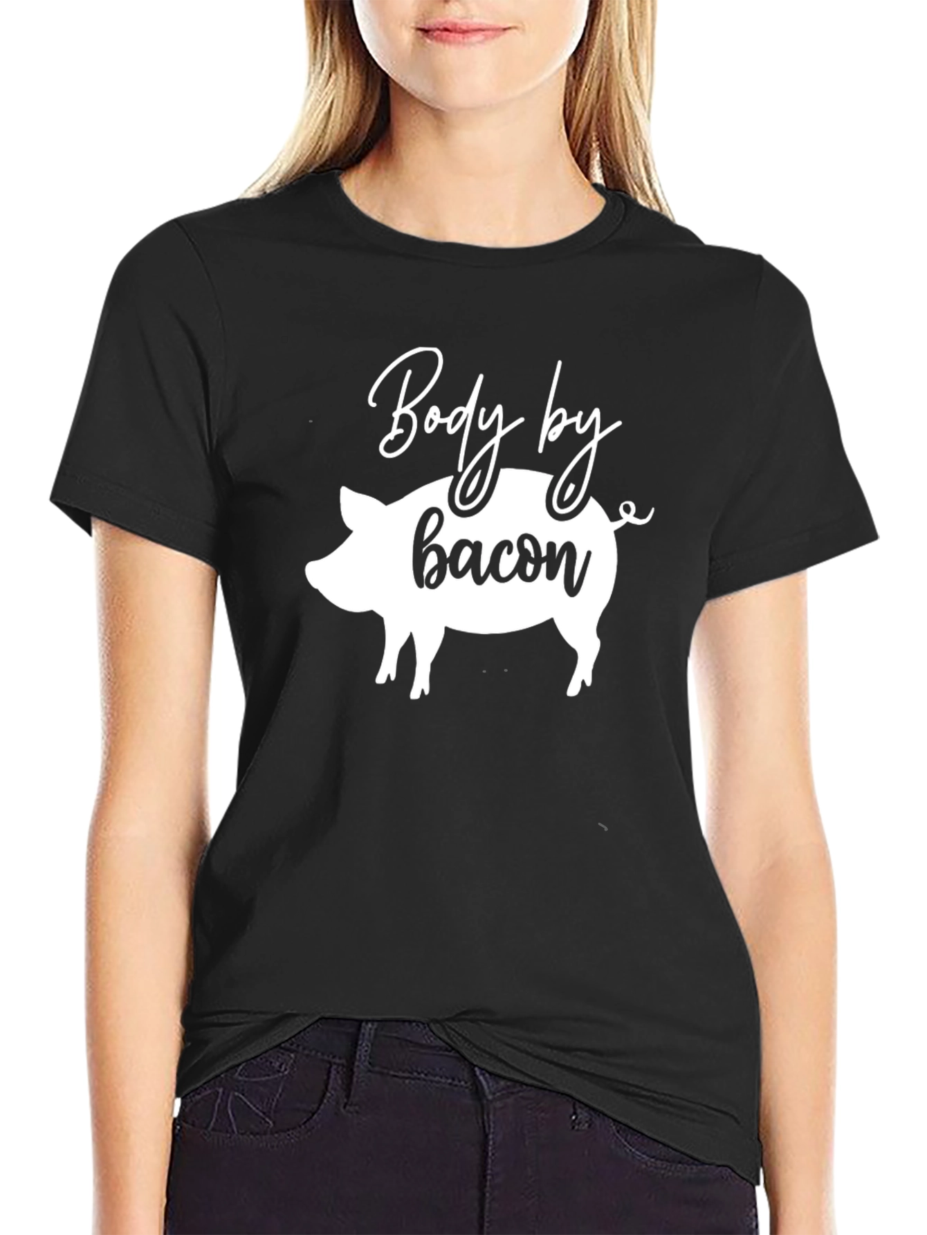 Body by Bacon Graphic T-Shirt - Black