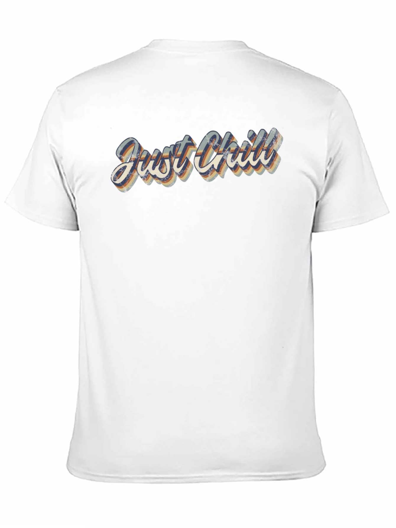 Just Chill Retro Graphic Tee - Classic Black T-Shirt
