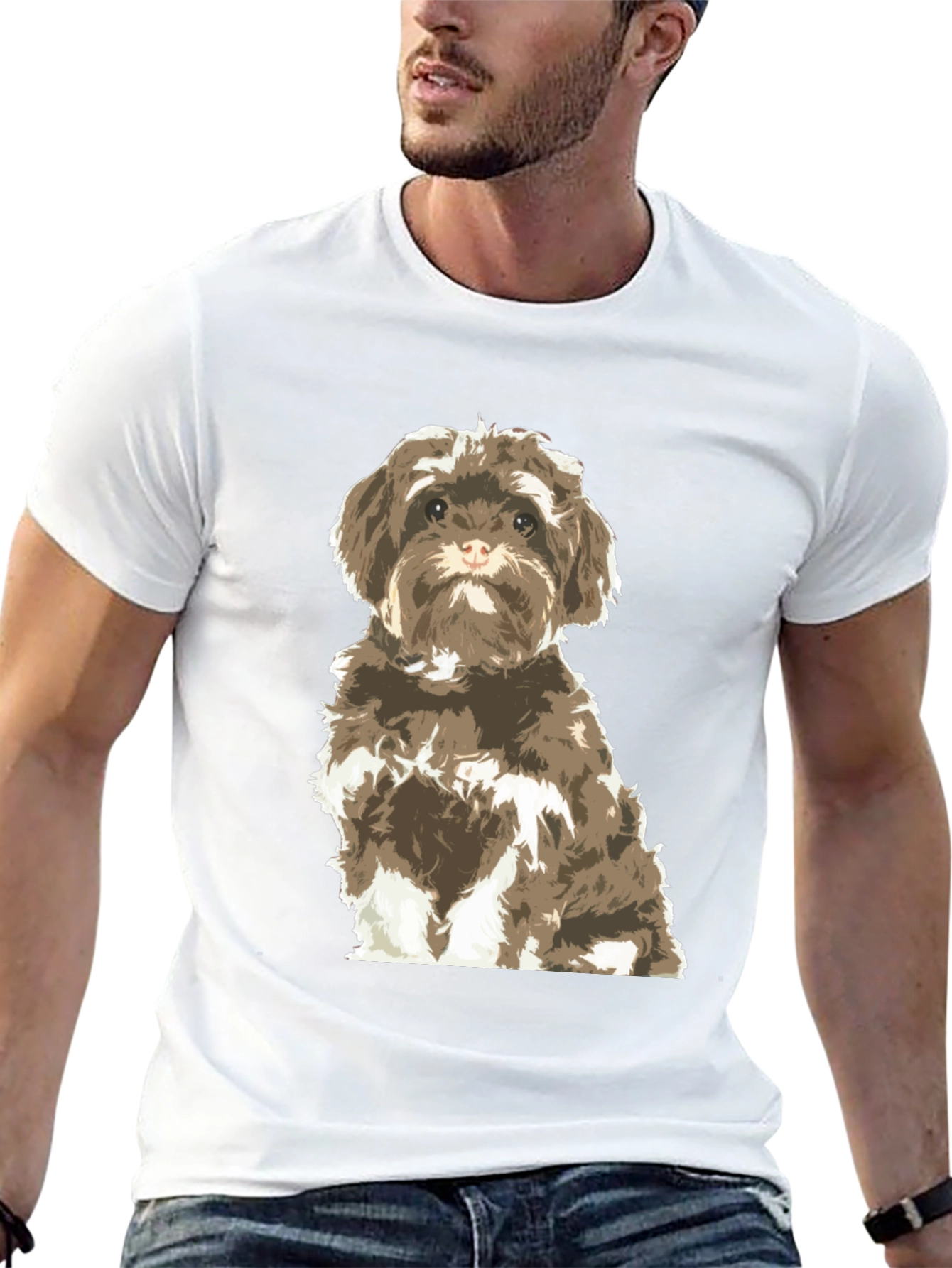 Dog Graphic T-Shirt | Cute Puppy Tee