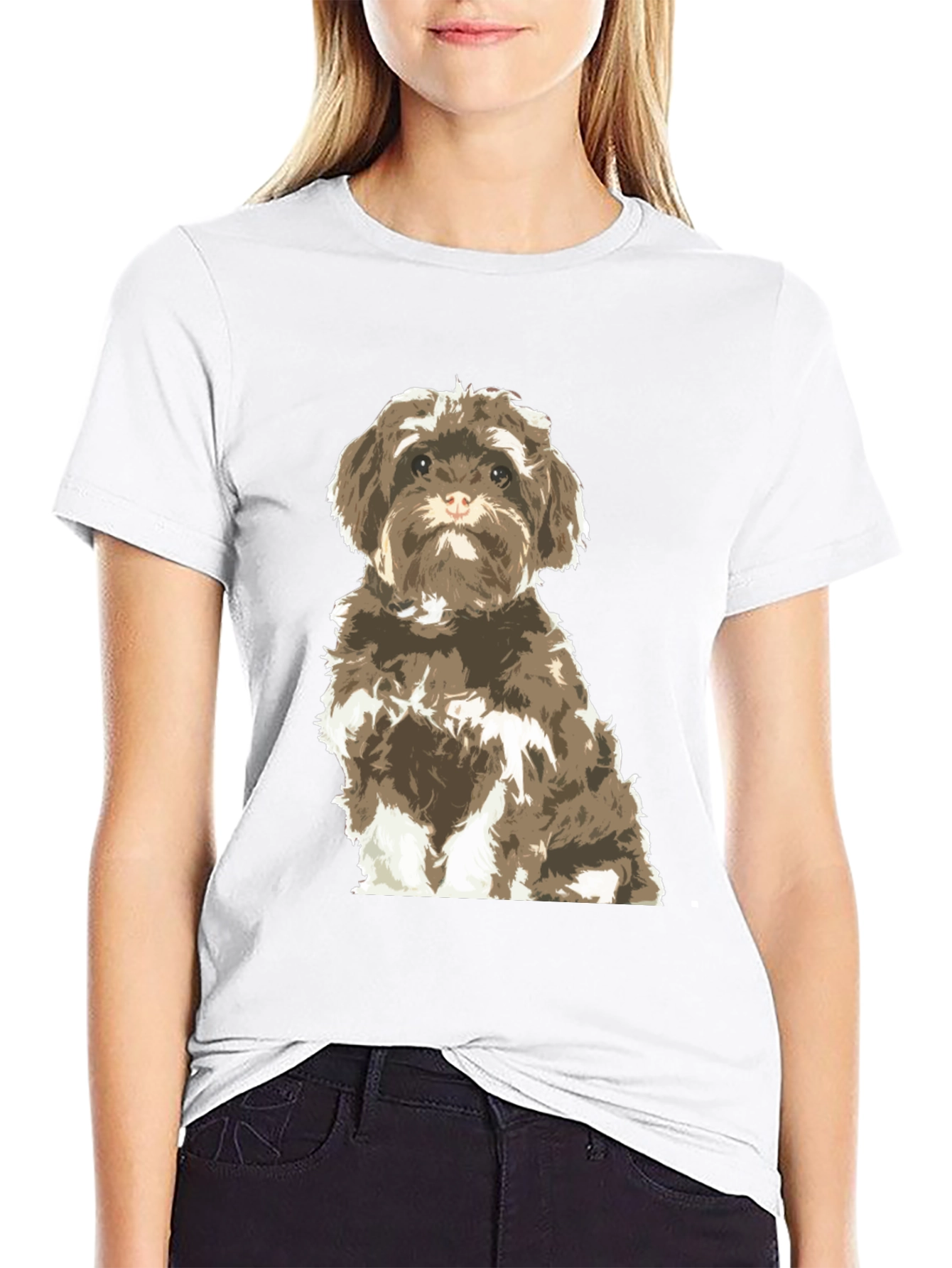 Dog Graphic T-Shirt | Cute Puppy Tee