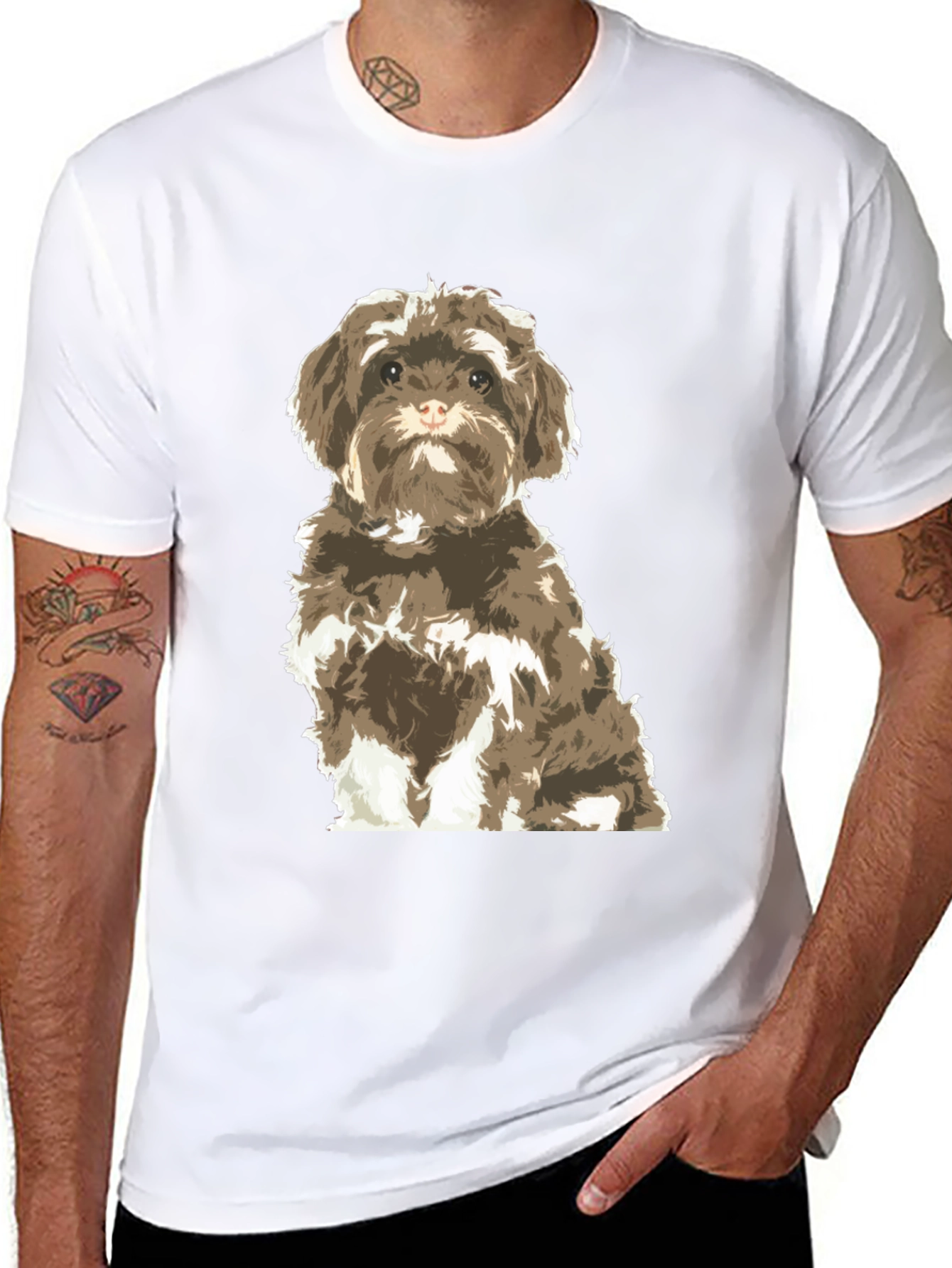 Dog Graphic T-Shirt | Cute Puppy Tee