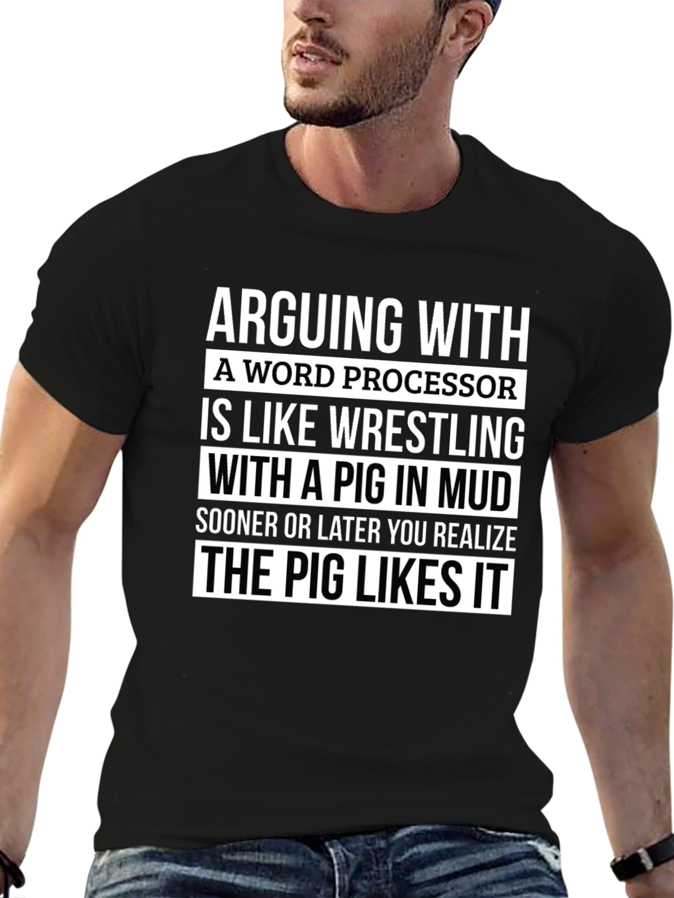 Arguing with a Word Processor Funny T-Shirt